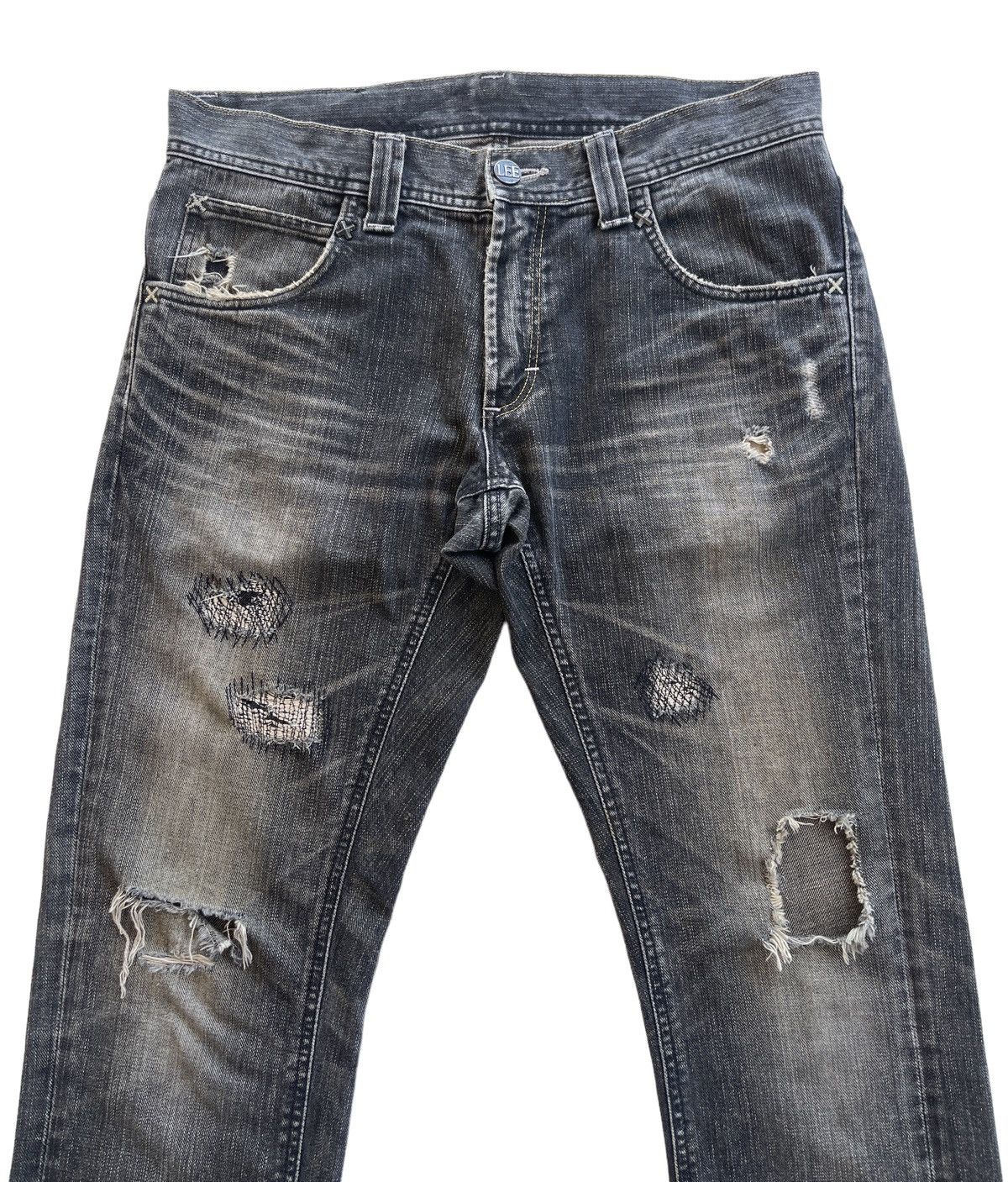 Lee Vintage Lee Riders Distressed Jeans Size US 34 / EU 50 - 3 Thumbnail