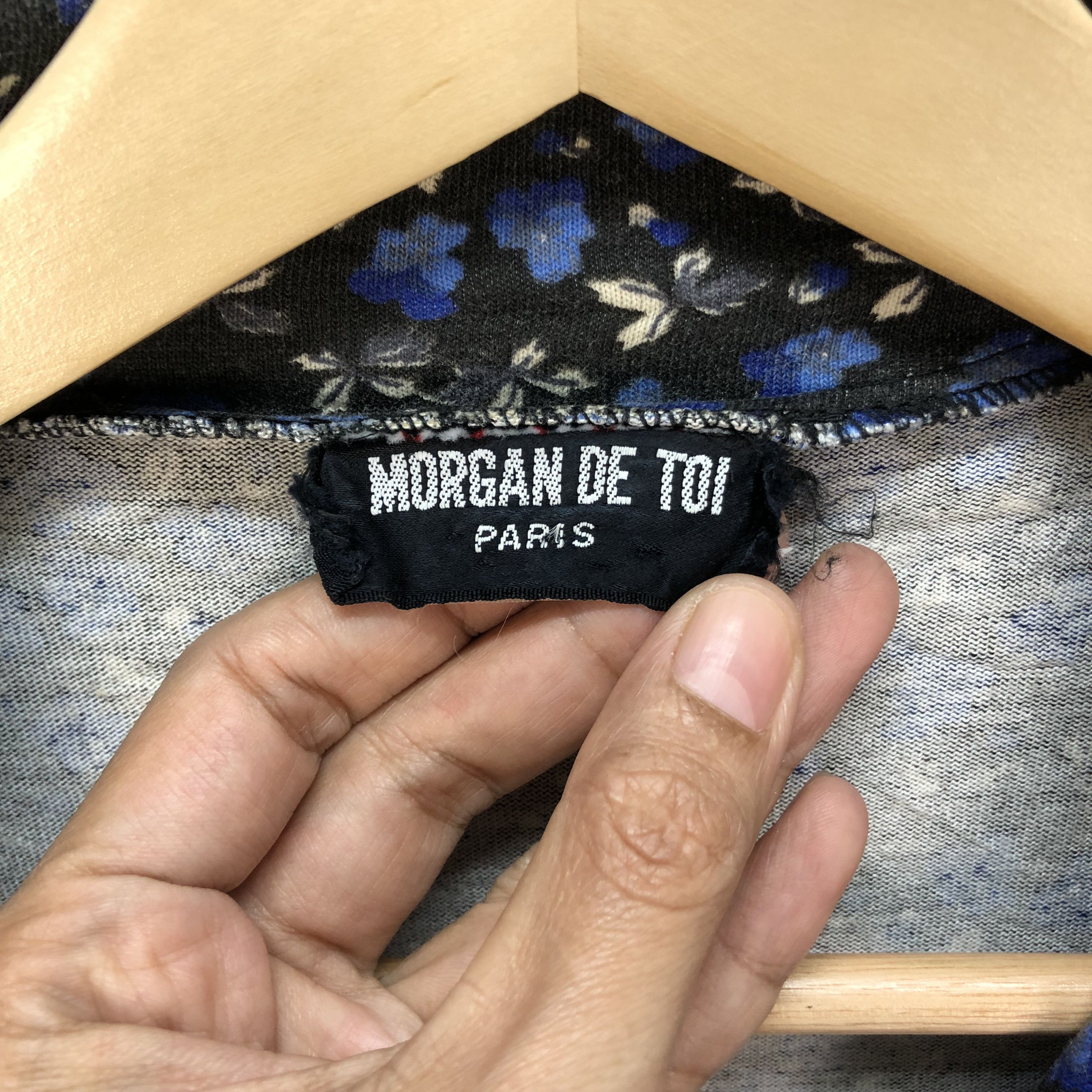 Morgan De Toi Morgan De Toi Paris Floral Printed Blouse #6050-219 Size XS / US 0-2 / IT 36-38 - 6 Thumbnail