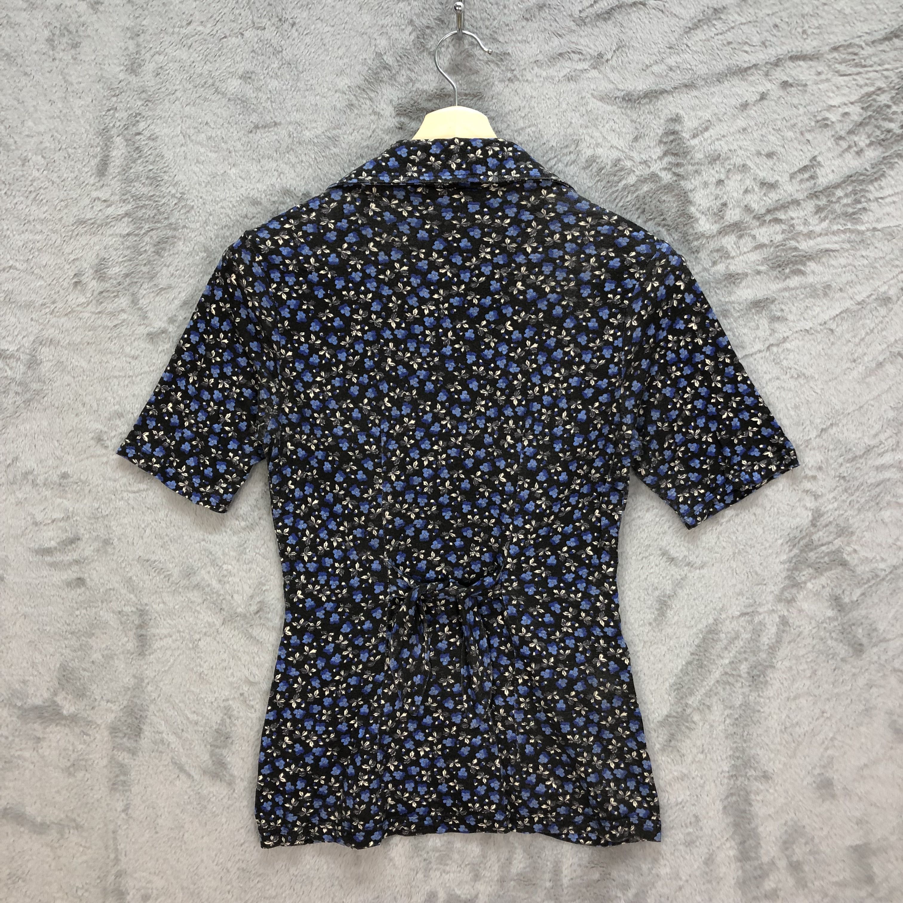 Morgan De Toi Morgan De Toi Paris Floral Printed Blouse #6050-219 Size XS / US 0-2 / IT 36-38 - 9 Thumbnail