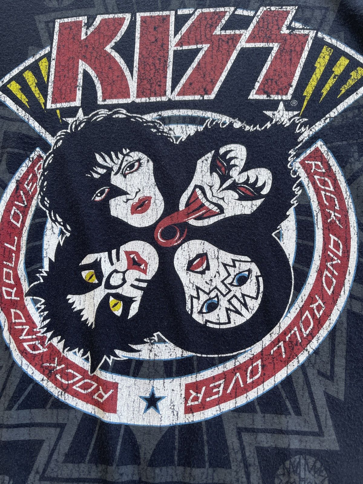 Band Tees KISS Rock & Roll Over Liquid Blue Shirt Size US M / EU 48-50 / 2 - 5 Thumbnail