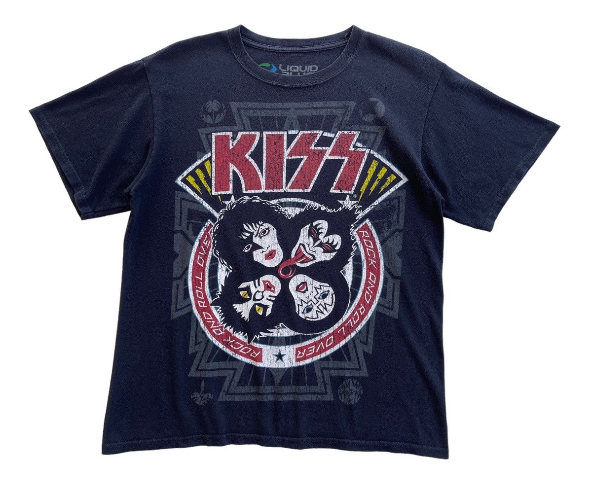 Band Tees KISS Rock & Roll Over Liquid Blue Shirt Size US M / EU 48-50 / 2 - 2 Thumbnail