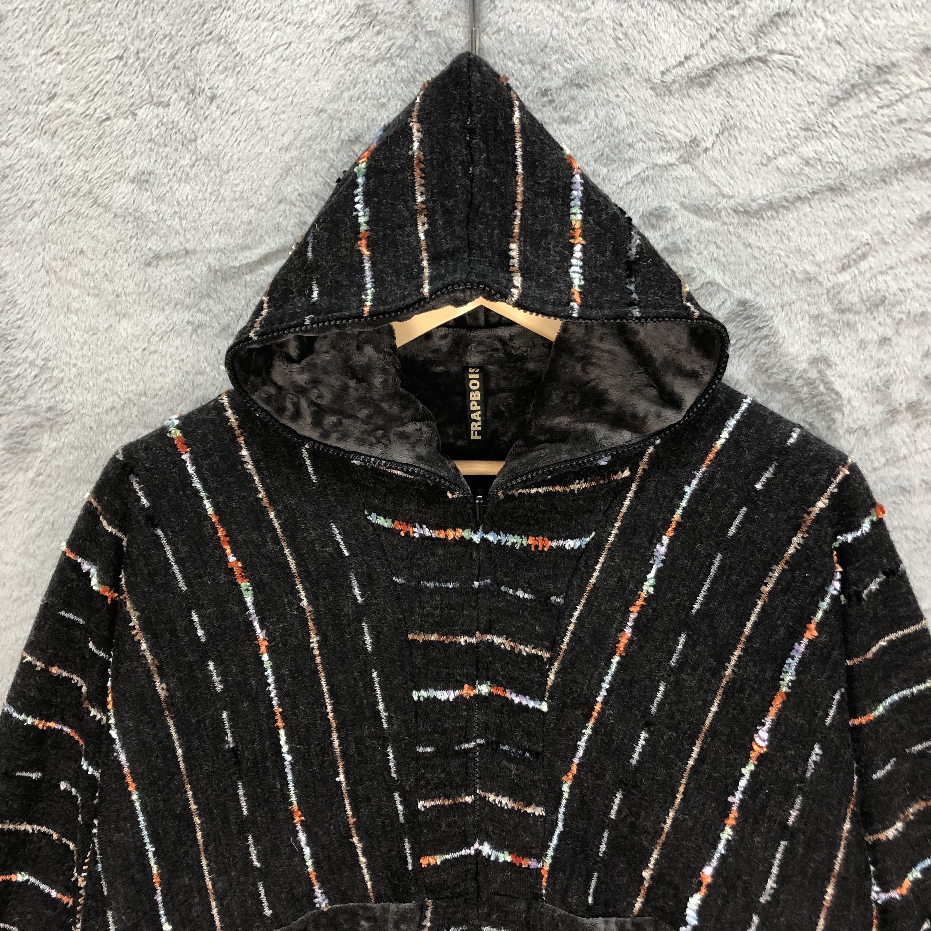Japanese Brand Frapbois Fullzip Reversible Hoodies Jacket #6045-219 Size S / US 4 / IT 40 - 3 Thumbnail