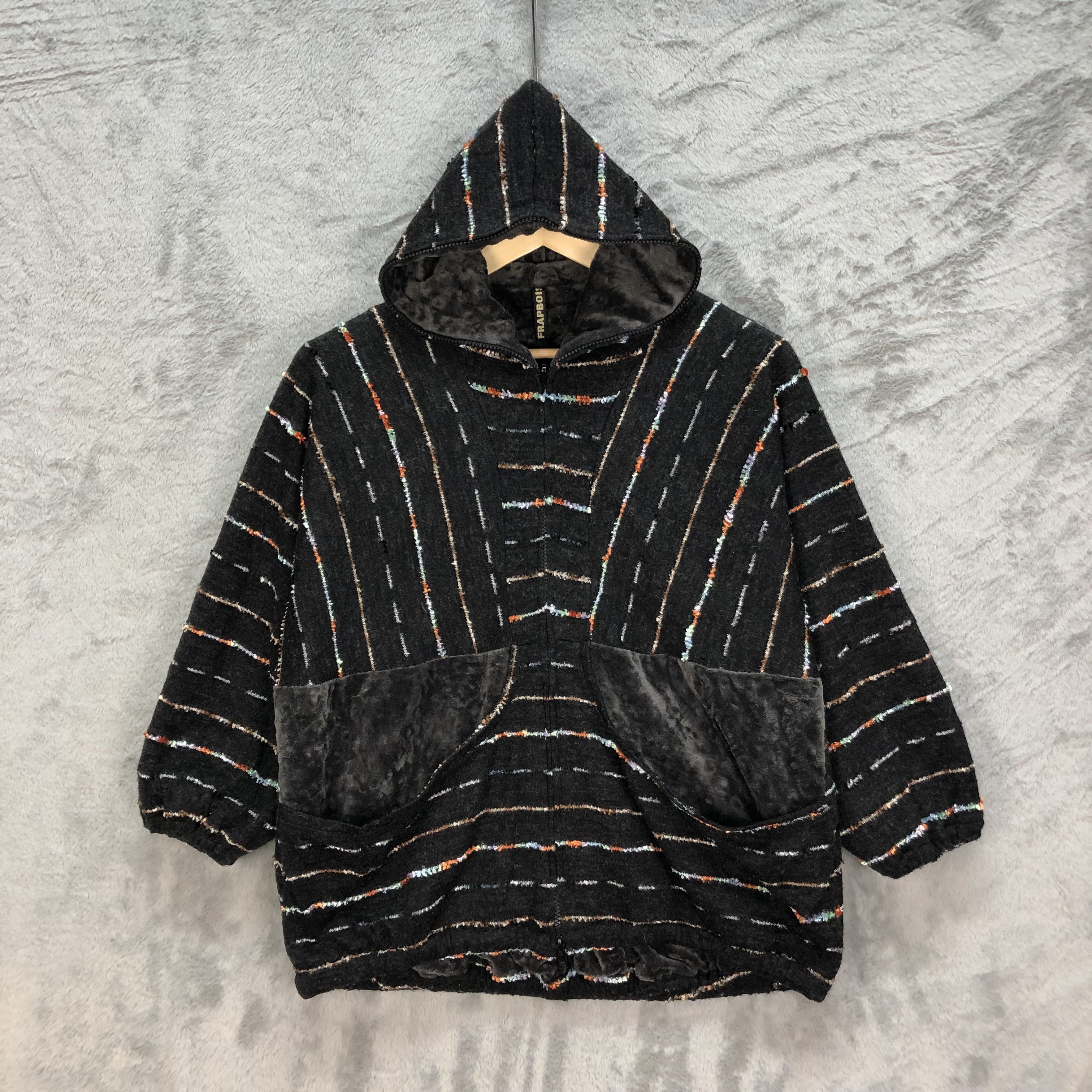 Japanese Brand Frapbois Fullzip Reversible Hoodies Jacket #6045-219 Size S / US 4 / IT 40 - 2 Thumbnail