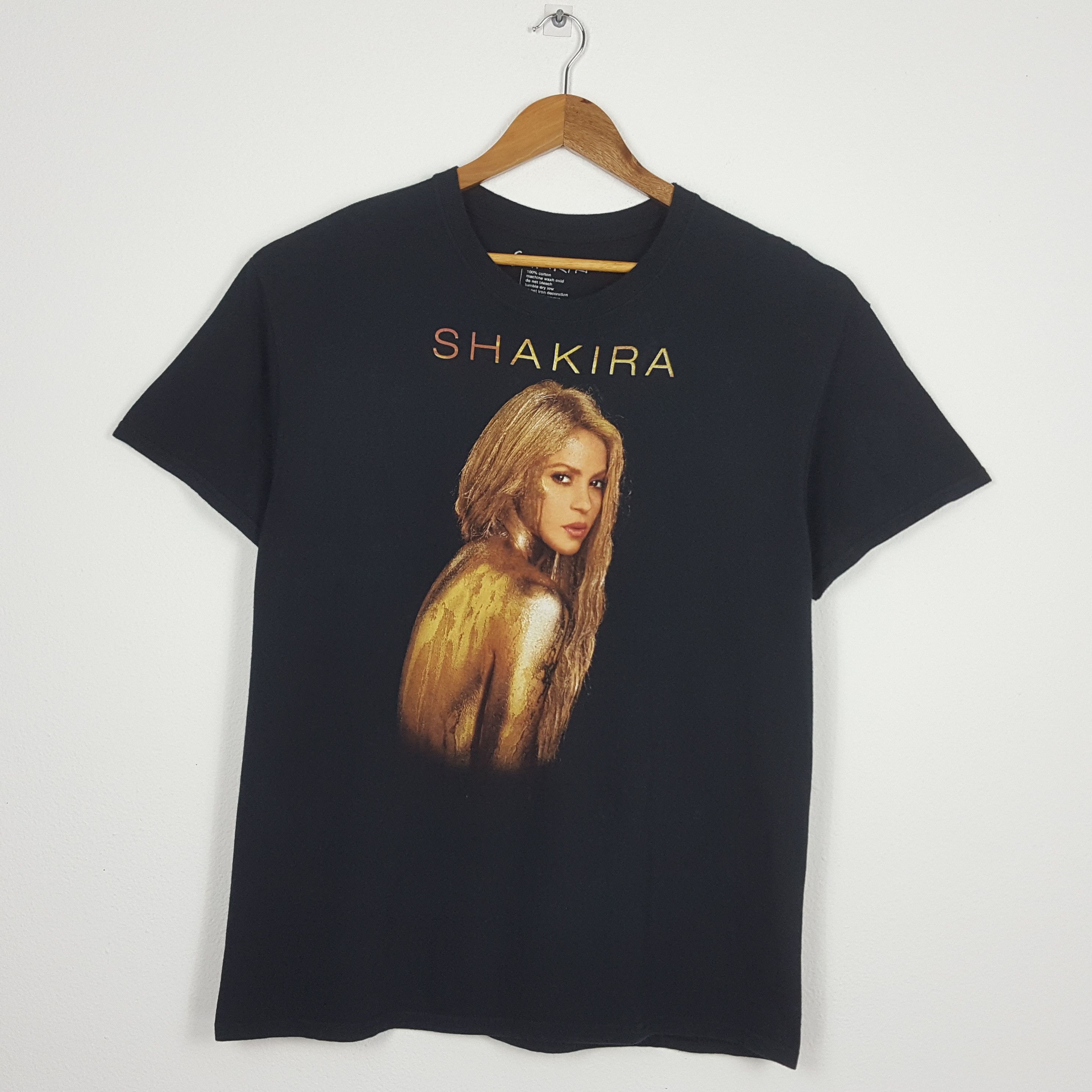 Band Tees × Vintage Vintage SHAKIRA Colombia Singer Album Promo T-Shirt Size US L / EU 52-54 / 3 - 1 Thumbnail