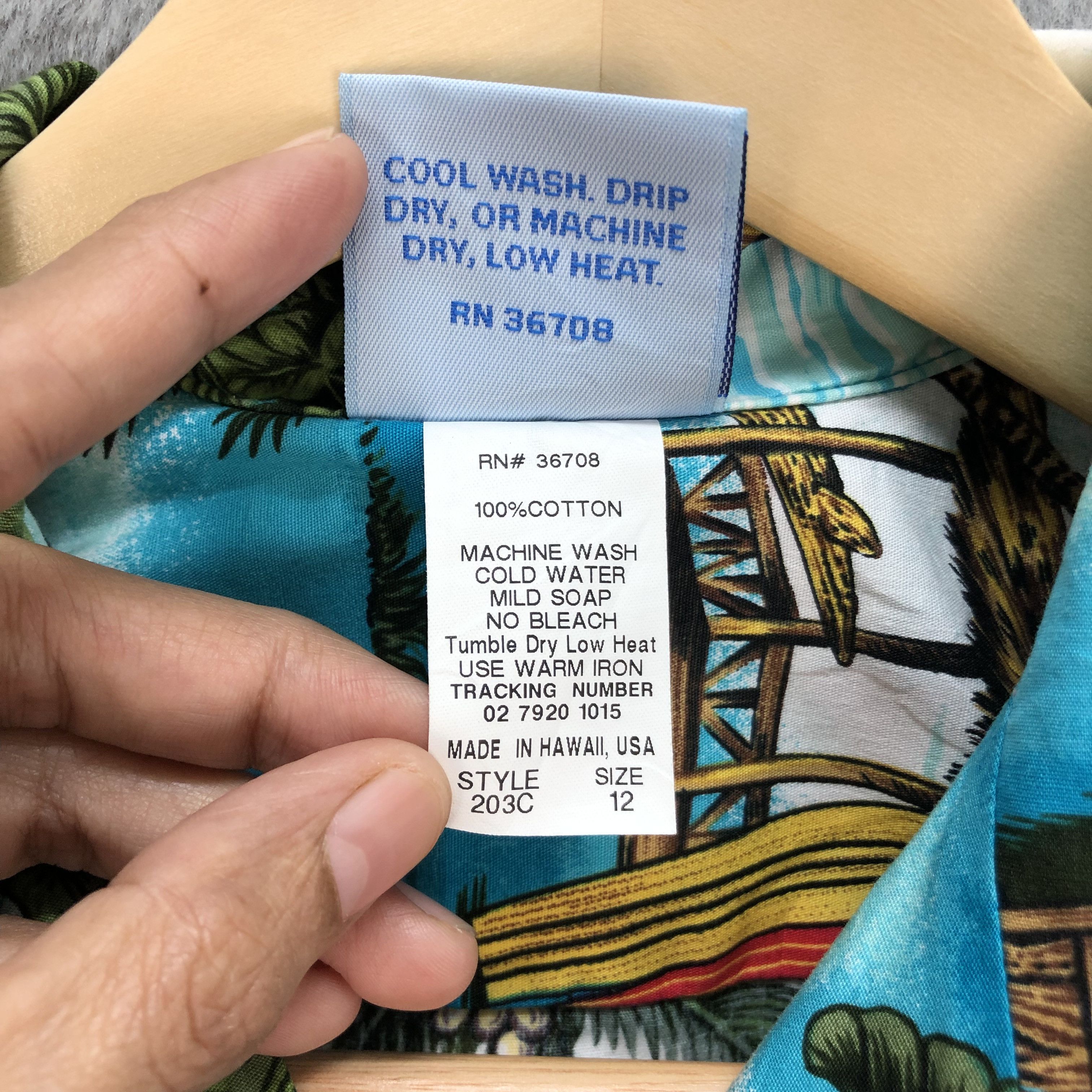 Vintage RJC Made in Hawaii Retro Classic Button Ups Shirts #6049-219 Size US XXS / EU 40 - 7 Thumbnail