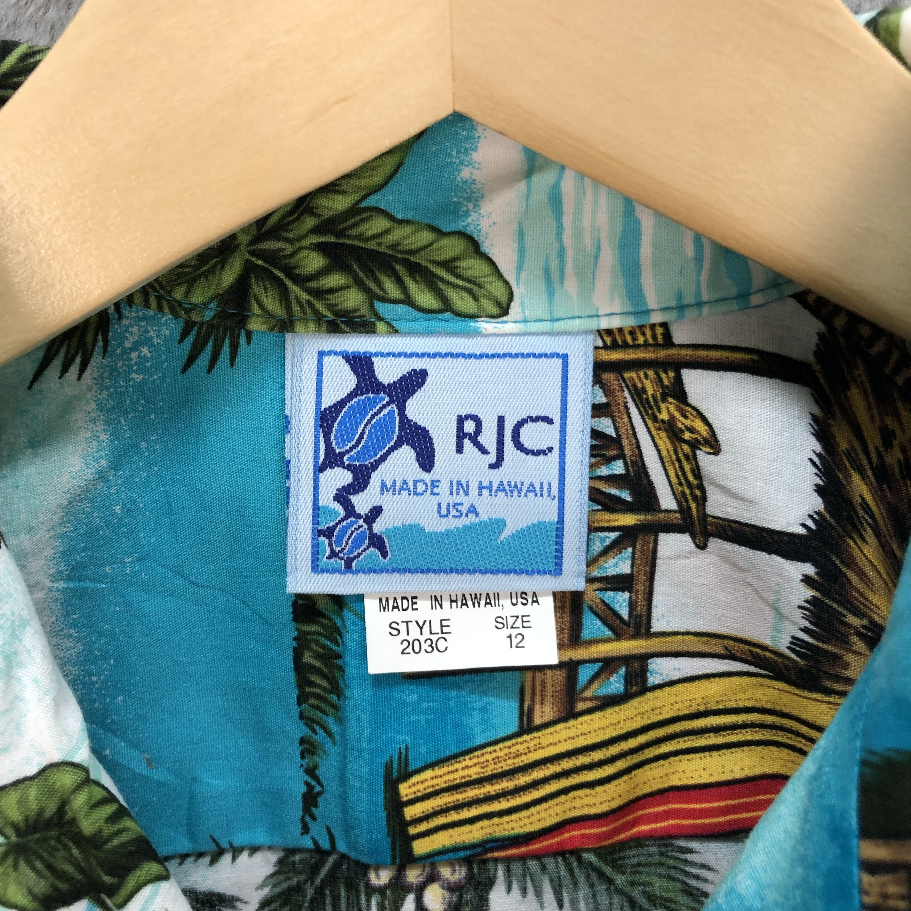 Vintage RJC Made in Hawaii Retro Classic Button Ups Shirts #6049-219 Size US XXS / EU 40 - 6 Thumbnail