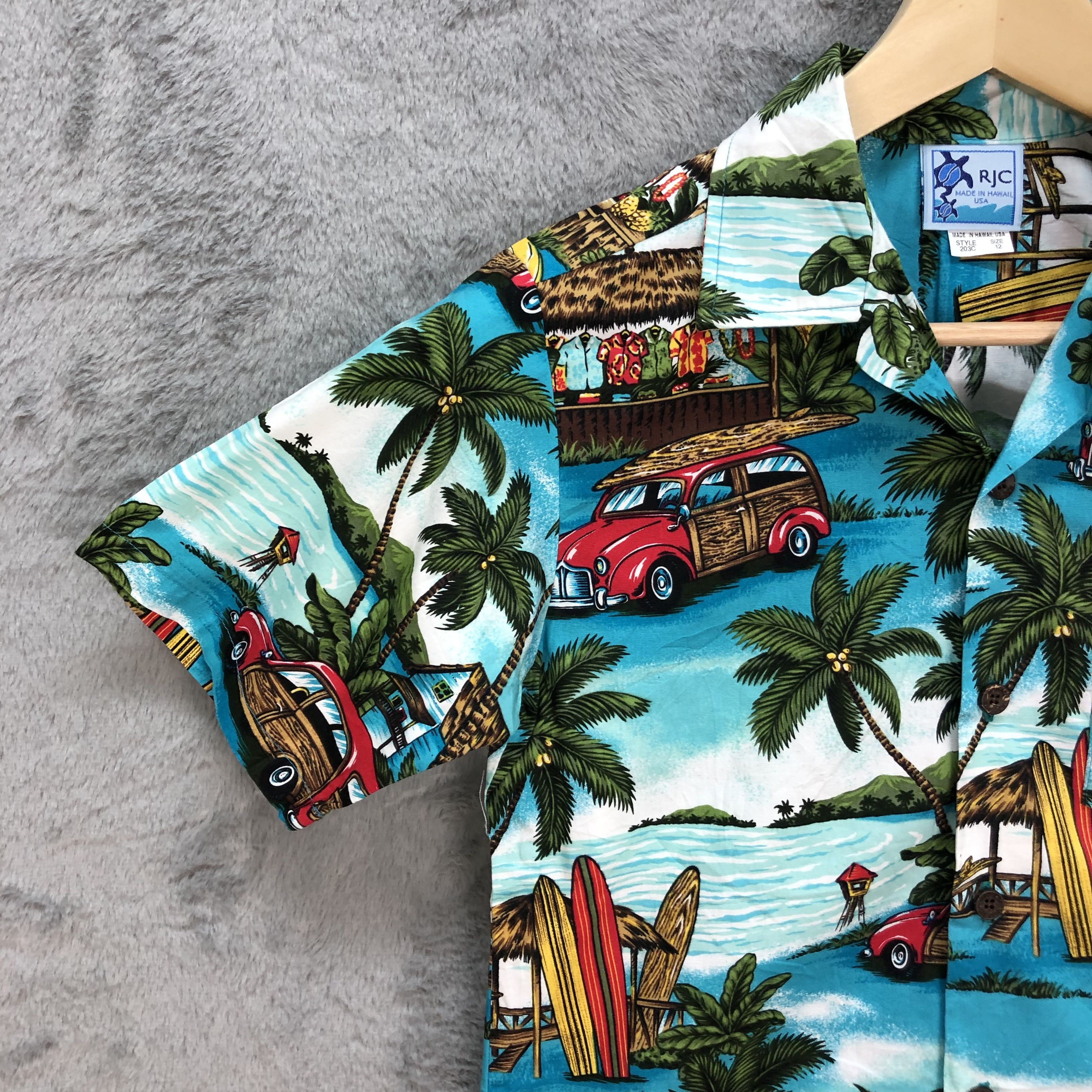 Vintage RJC Made in Hawaii Retro Classic Button Ups Shirts #6049-219 Size US XXS / EU 40 - 4 Thumbnail