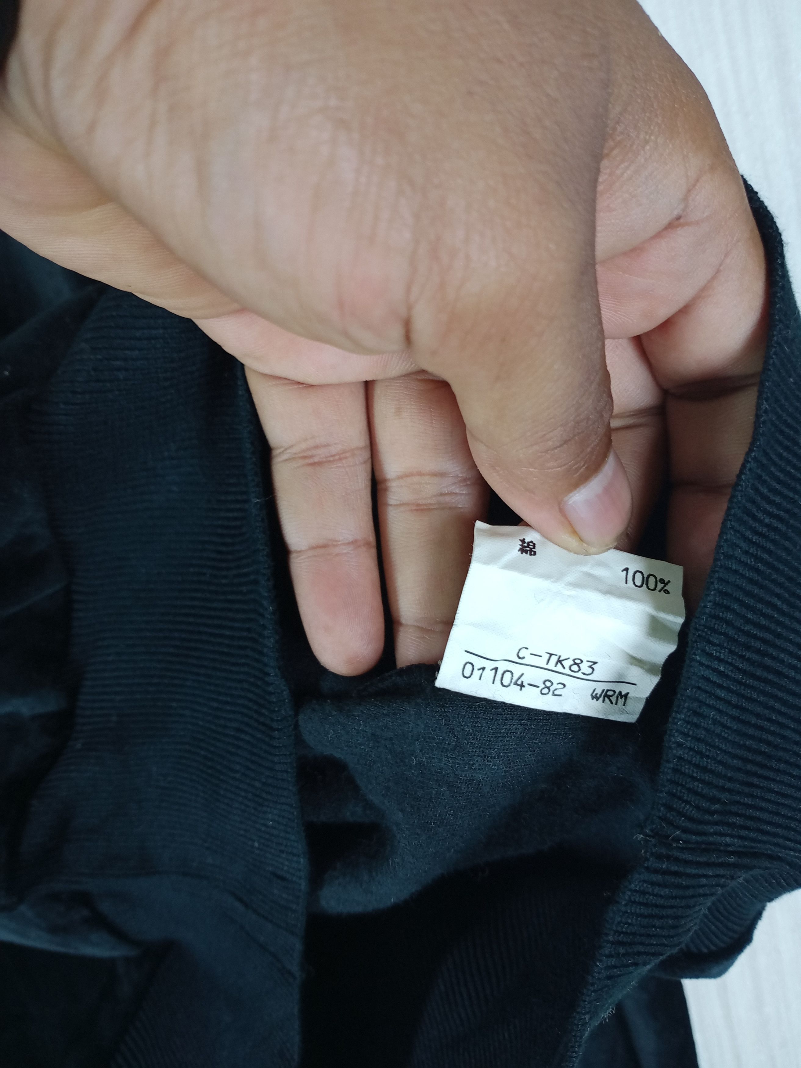 Burberry Vintage Burberrys Velvet Embroidered Logo Black Sweatshirt Size US M / EU 48-50 / 2 - 5 Thumbnail