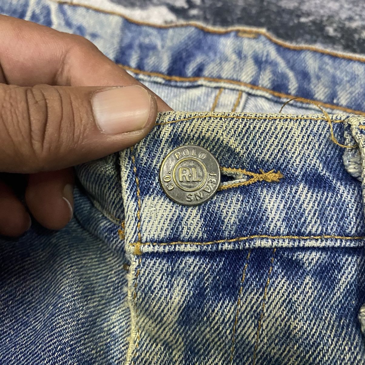 Jean × Ralph Lauren × Vintage Vintage Polo Ralph Lauren Dirty Rusty Denim Jeans Size US 33 - 6 Thumbnail