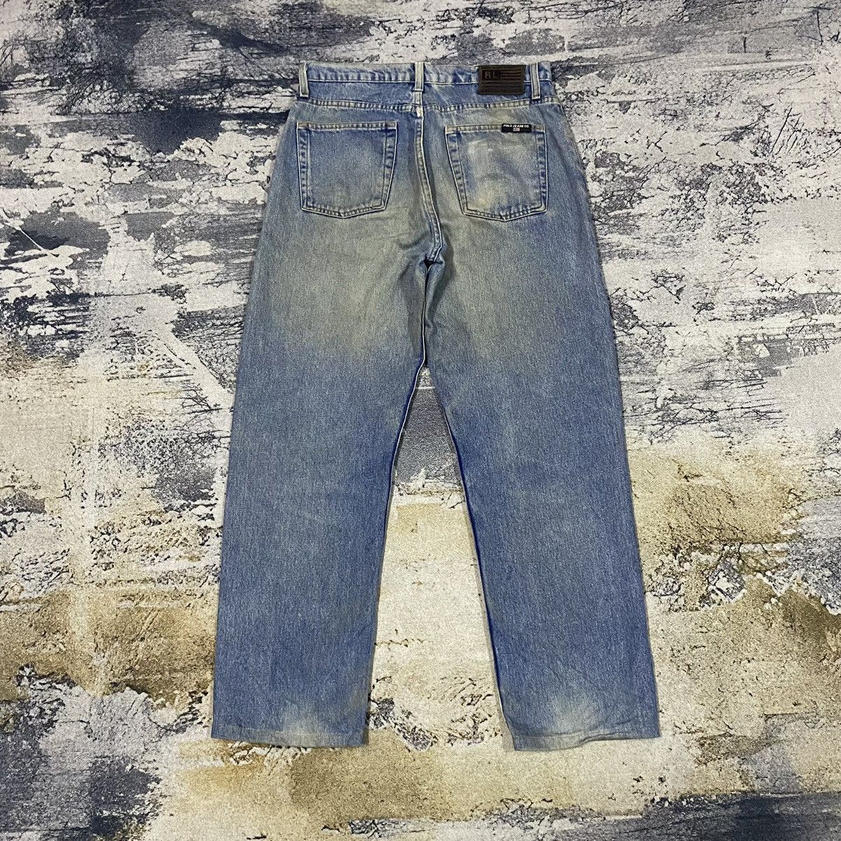 image of Vintage Polo Ralph Laurent Dirty Rusty Denim Jeans, Men's (Size 33)