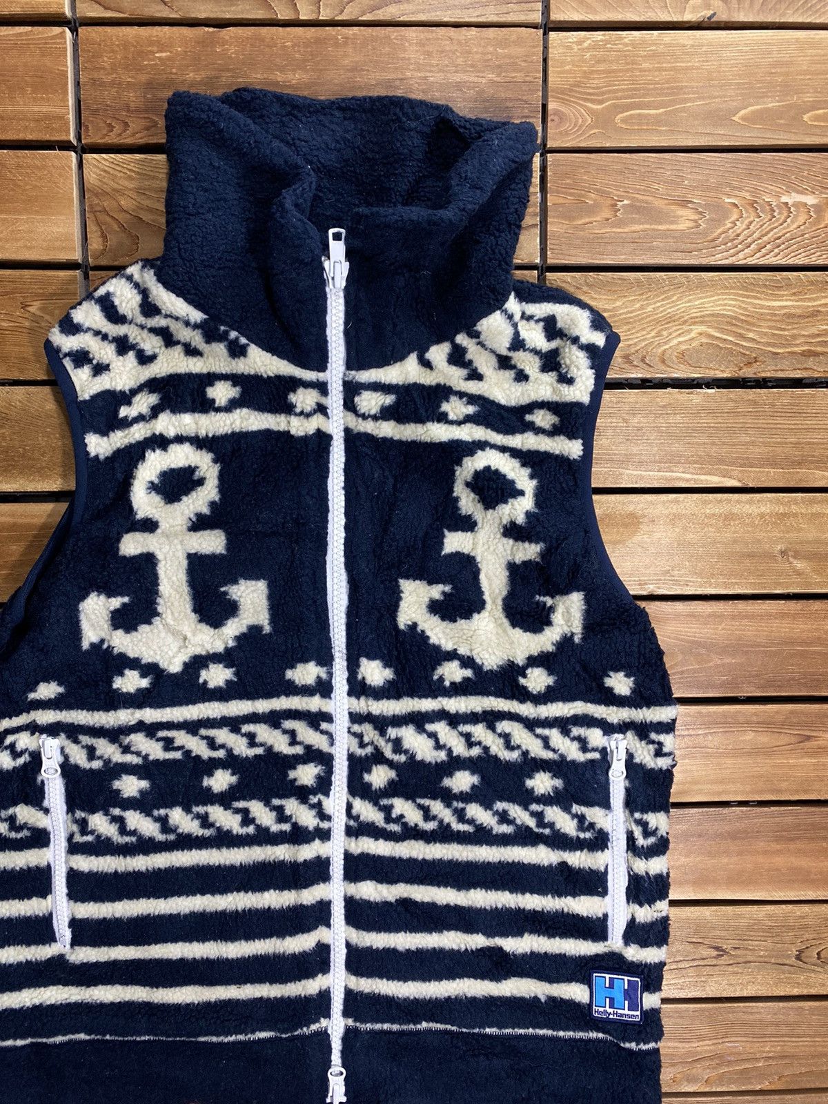 Helly Hansen × Vintage Vintage Helly Hansen Sleeveless Wool Jacket Art Size L Size L / US 10 / IT 46 - 4 Thumbnail