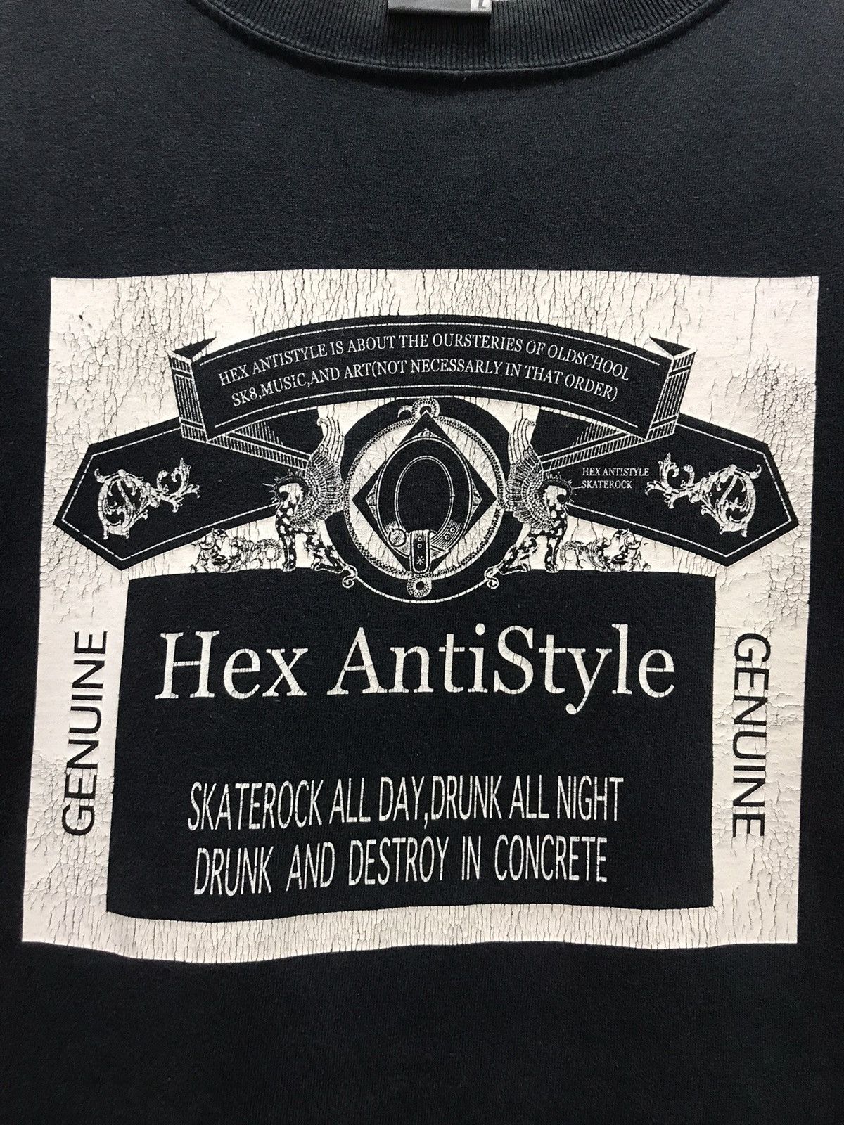 Vintage Vintage 2000's Hex Antistyle Skate Rock T-shirts Size US L / EU 52-54 / 3 - 5 Thumbnail