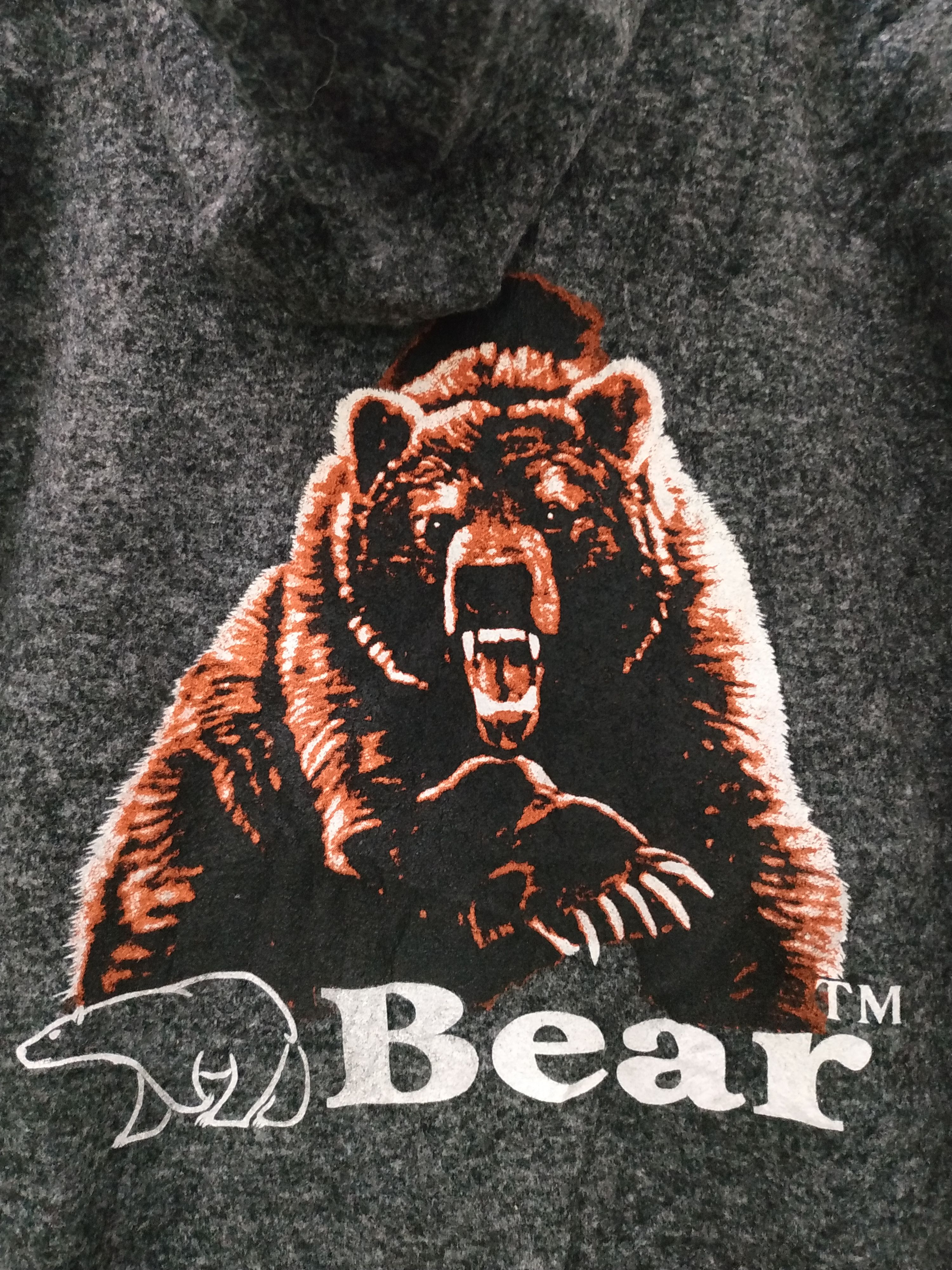 Vintage Bear Oversized Fleece Hoodie Size US L / EU 52-54 / 3 - 5 Thumbnail