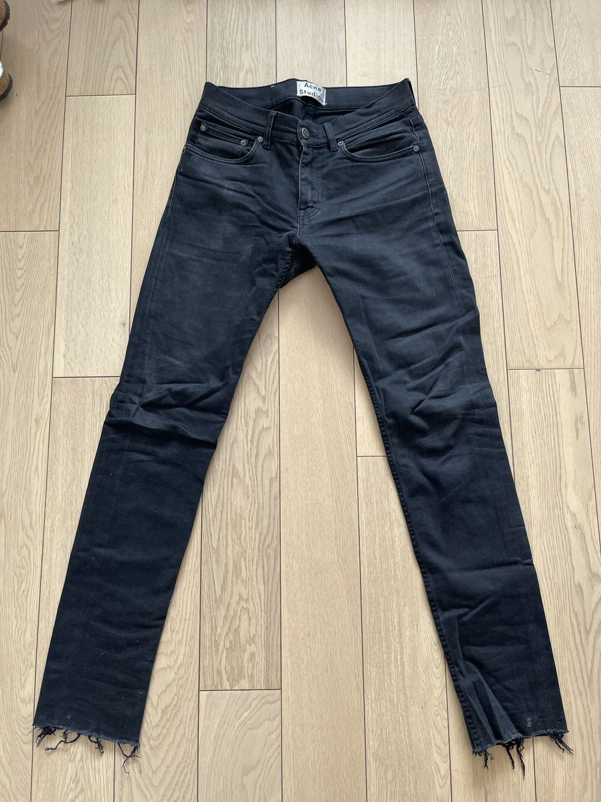 Acne Studios Acne Studios Max Used/washed Black Jeans Size US 28 / EU 44 - 1 Thumbnail