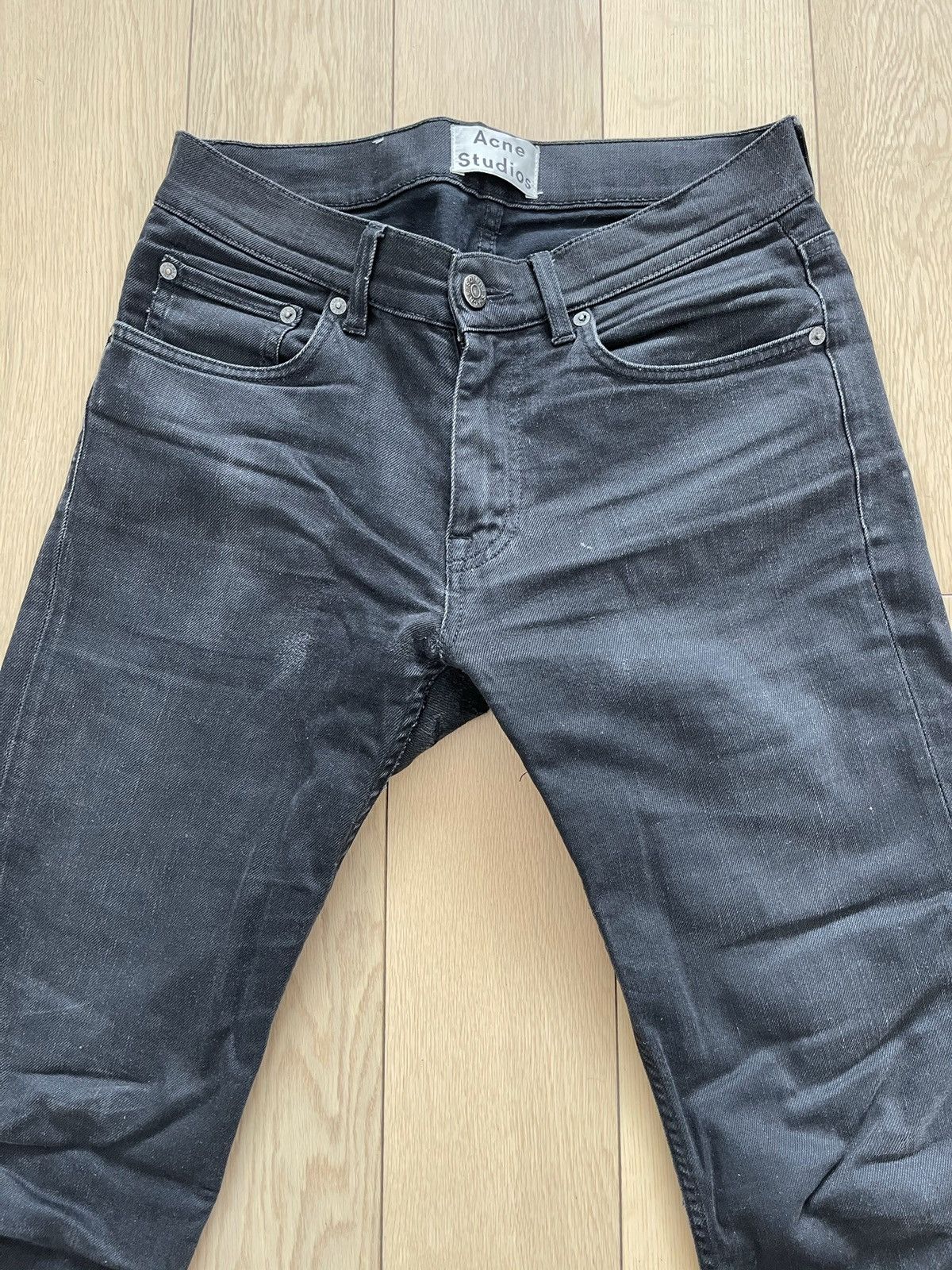 Acne Studios Acne Studios Max Used/washed Black Jeans Size US 28 / EU 44 - 2 Thumbnail