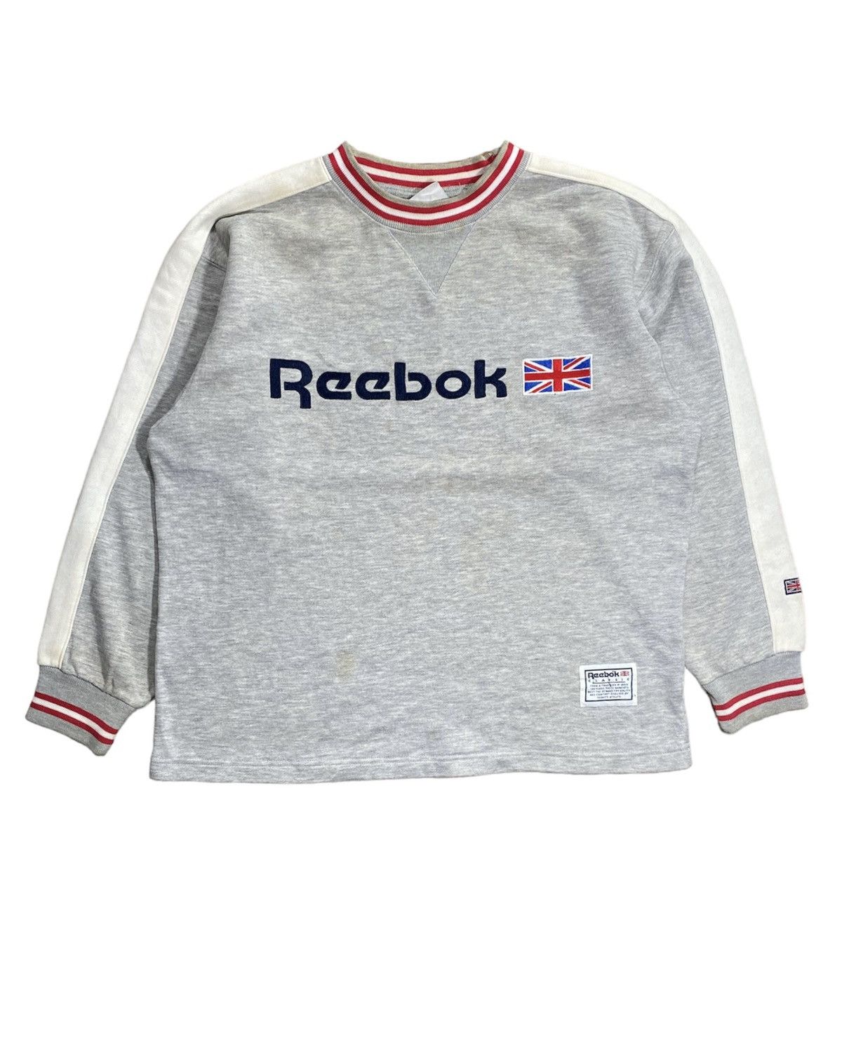 Reebok × Vintage Vintage Reebok Crop Kid Size Big Logo Sweatshirt Size 160 Size US XS / EU 42 / 0 - 1 Thumbnail