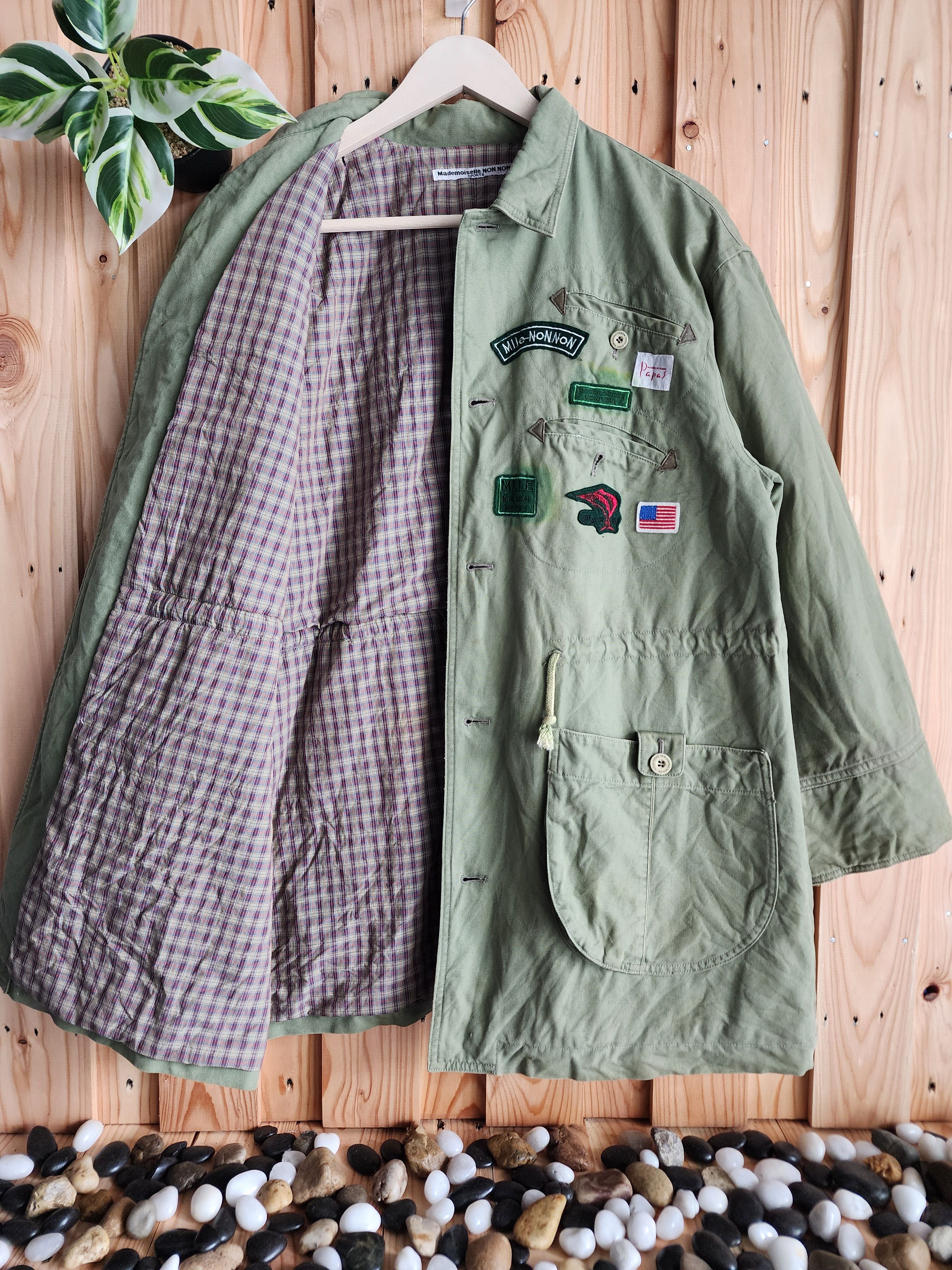 image of M 65 Field Jacket x Mademoiselle Non Non Vintage Mademoiselle Field Patches Jacket (Size Medium)