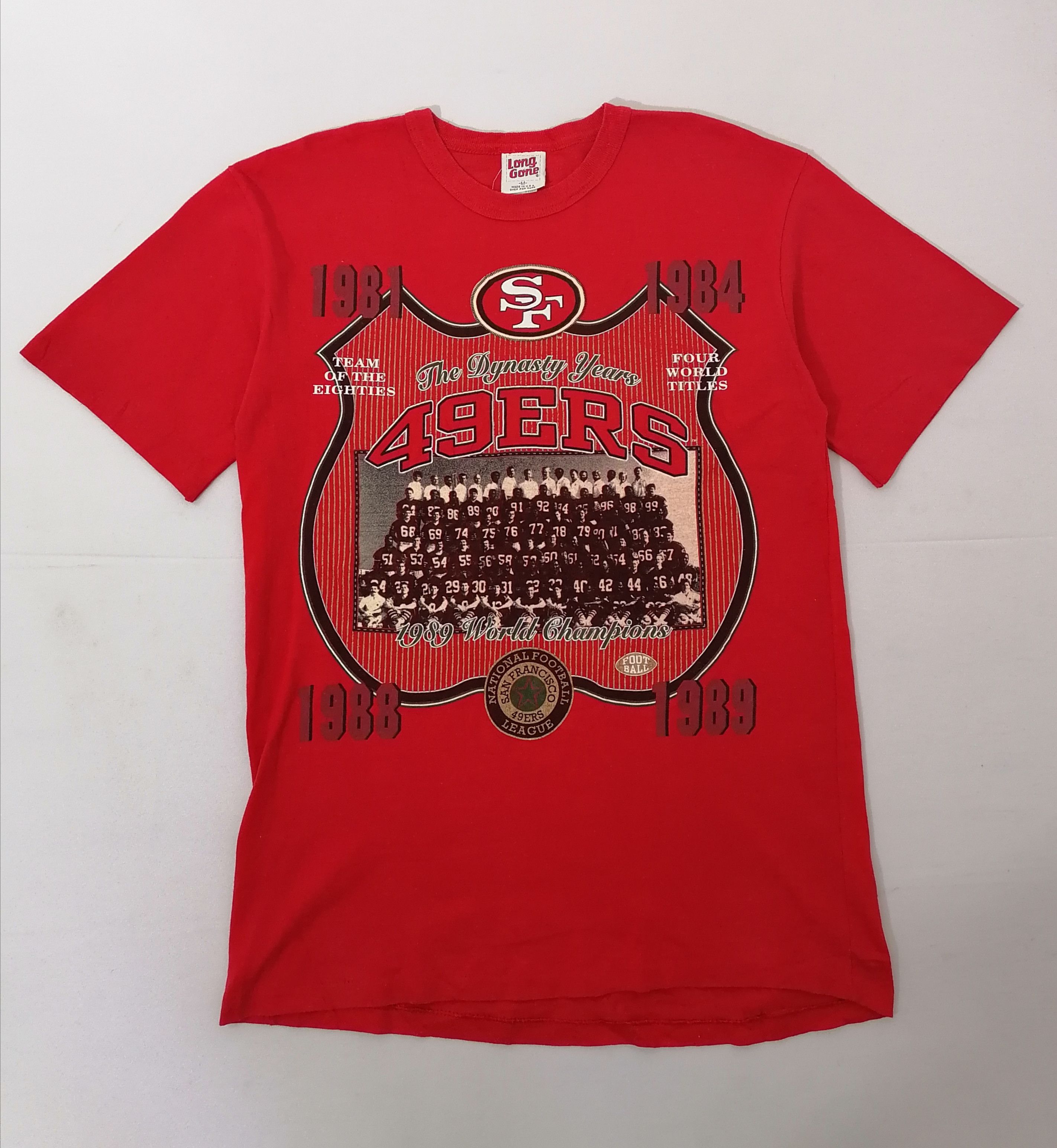 Vintage San Francisco 49ERS '89 World Champion Tee Size US XL / EU 56 / 4 - 1 Thumbnail