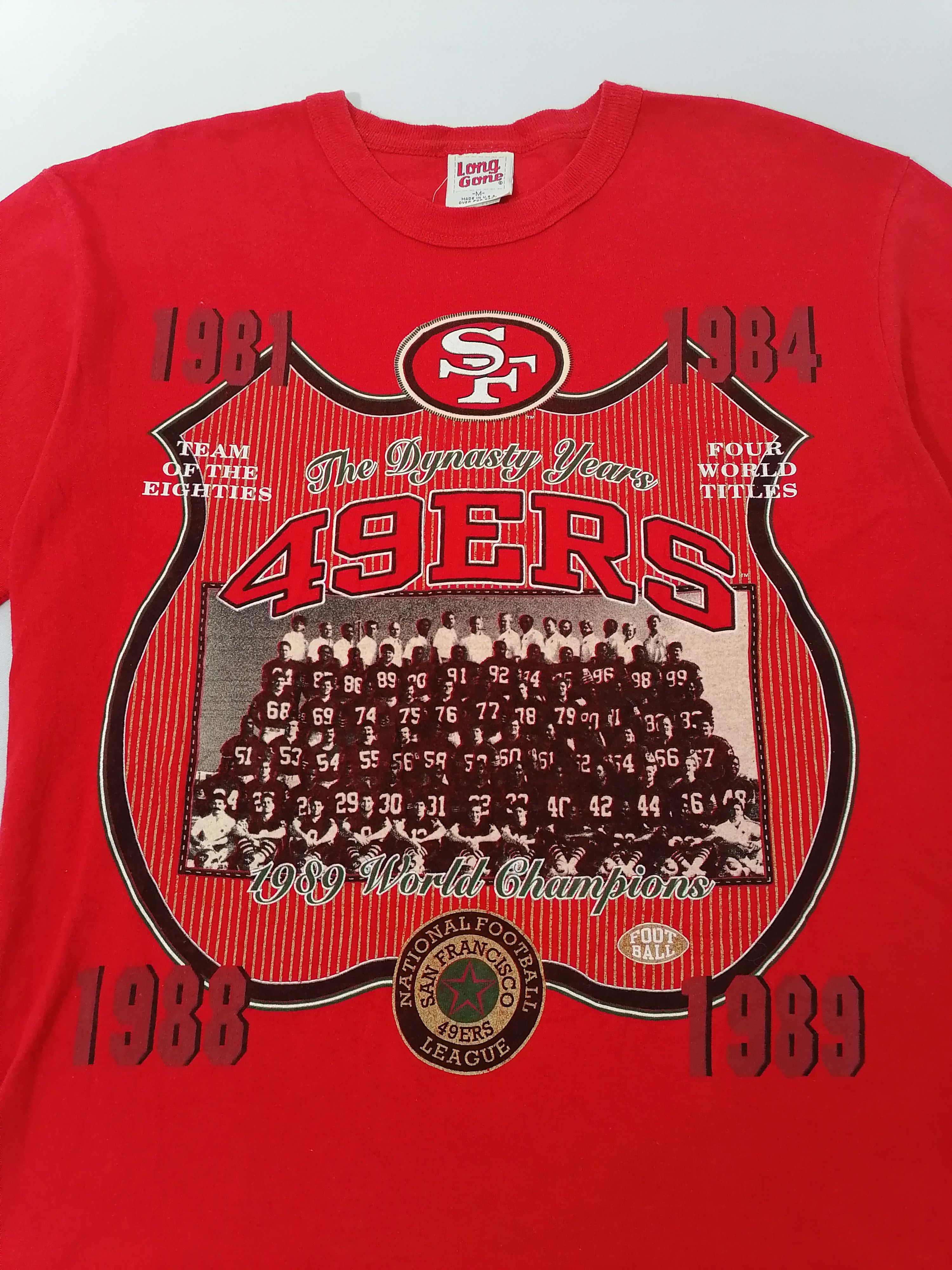 Vintage San Francisco 49ERS '89 World Champion Tee Size US XL / EU 56 / 4 - 2 Thumbnail