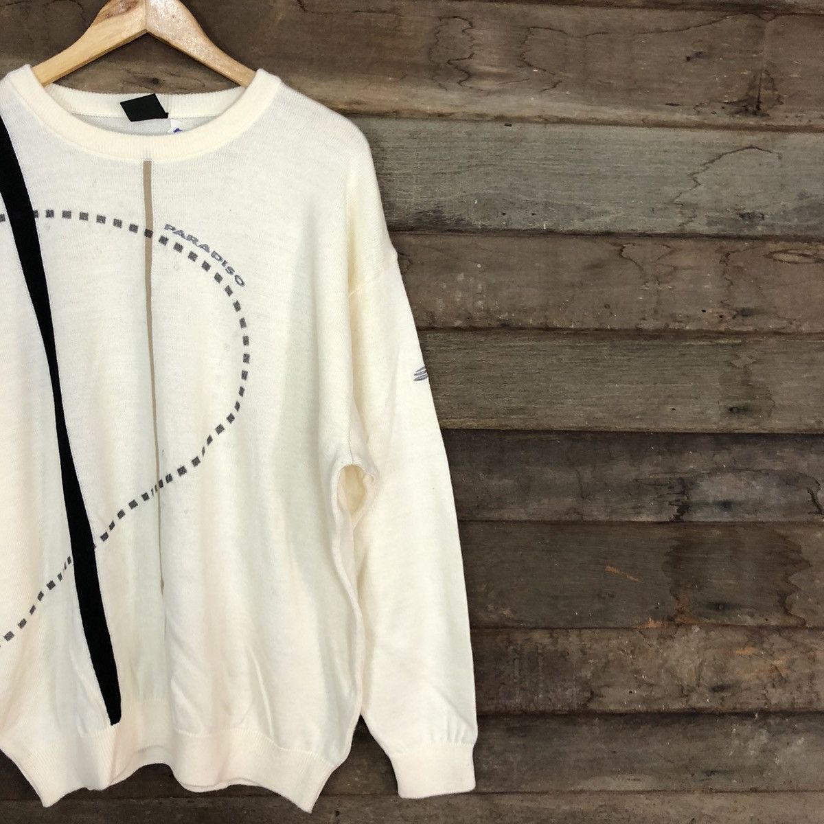 Japanese Brand × Vintage Paradiso Golf vintage art White Over Size Knitwear #5390 Size US XL / EU 56 / 4 - 5 Thumbnail