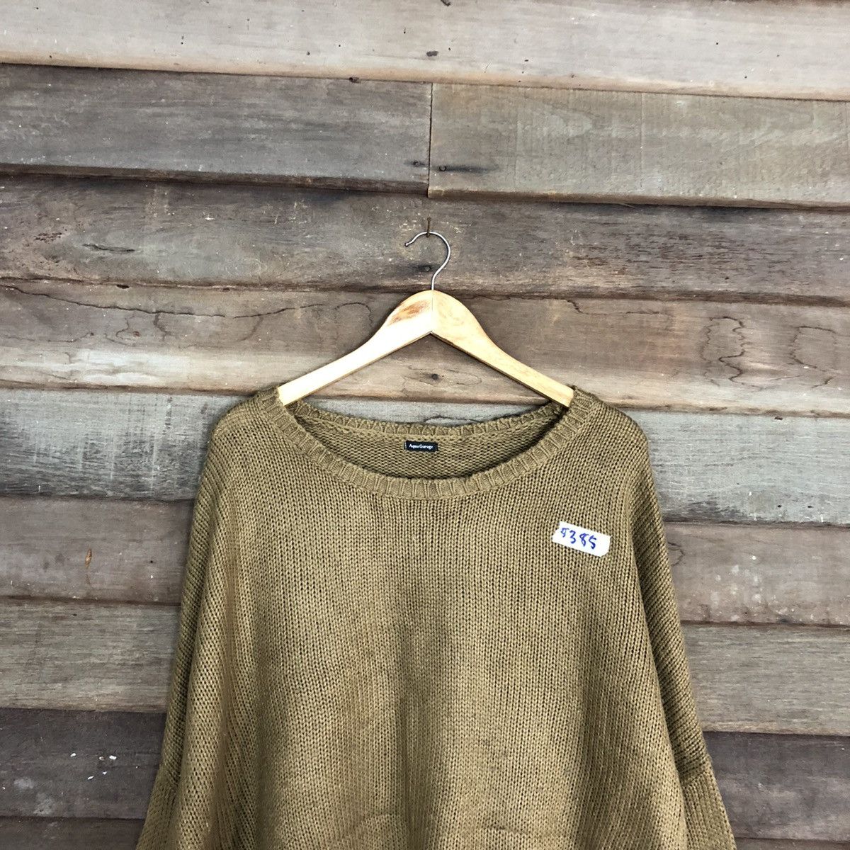 Homespun Knitwear × Japanese Brand AquaGarage Brown Over Size Knitwear #8385 Size US M / EU 48-50 / 2 - 2 Thumbnail