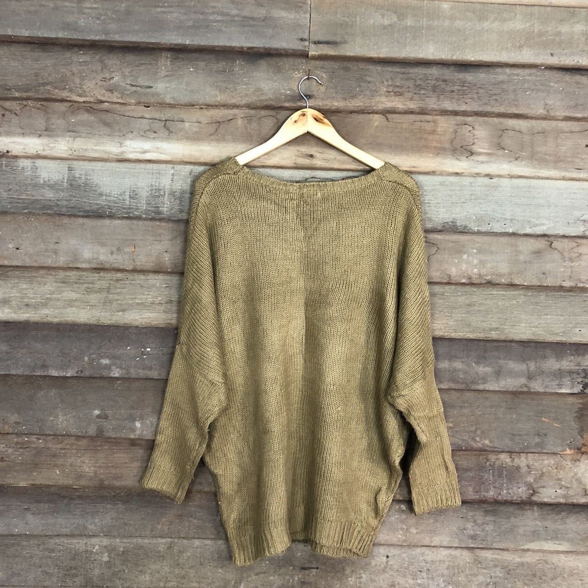 Homespun Knitwear × Japanese Brand AquaGarage Brown Over Size Knitwear #8385 Size US M / EU 48-50 / 2 - 12 Thumbnail