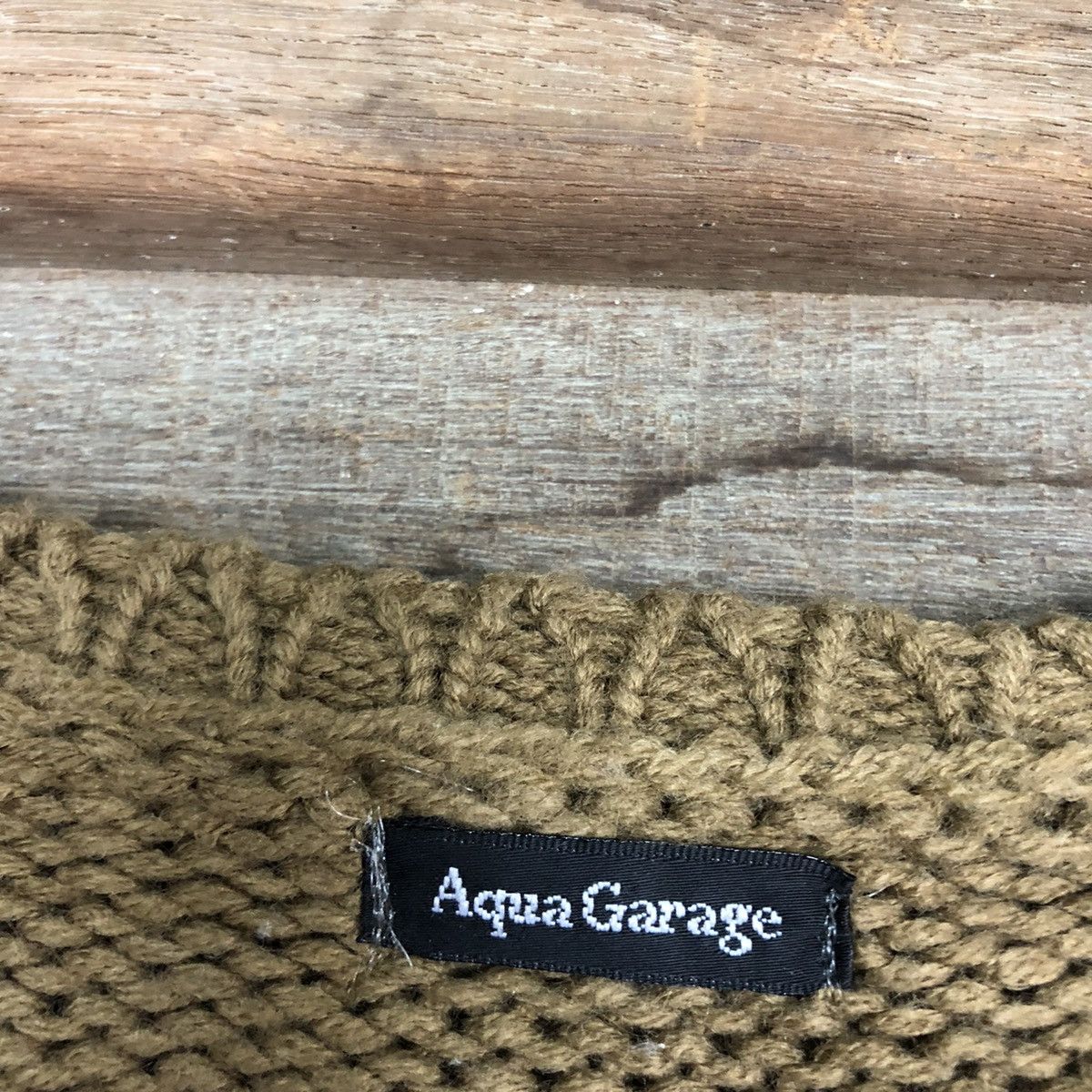 Homespun Knitwear × Japanese Brand AquaGarage Brown Over Size Knitwear #8385 Size US M / EU 48-50 / 2 - 11 Thumbnail