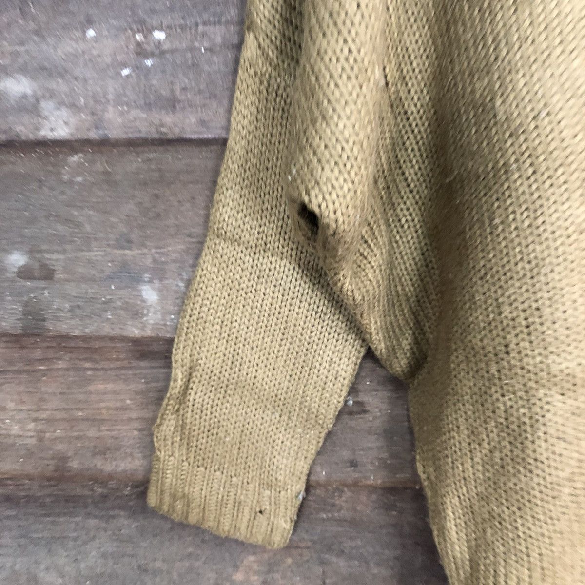 Homespun Knitwear × Japanese Brand AquaGarage Brown Over Size Knitwear #8385 Size US M / EU 48-50 / 2 - 6 Thumbnail