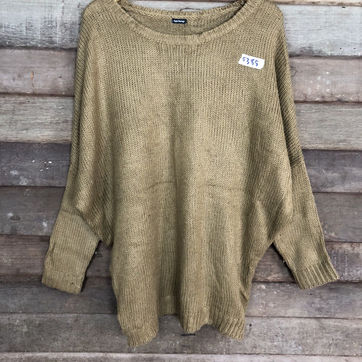Homespun Knitwear × Japanese Brand AquaGarage Brown Over Size Knitwear #8385 Size US M / EU 48-50 / 2 - 8 Thumbnail