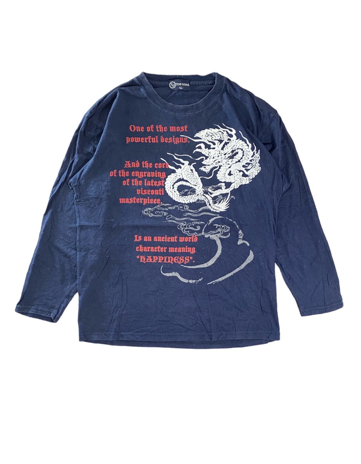 Japanese Brand × Vintage Vintage Japanese Brand Top Goal Dragon Long Sleeve Size L Size US L / EU 52-54 / 3 - 1 Thumbnail