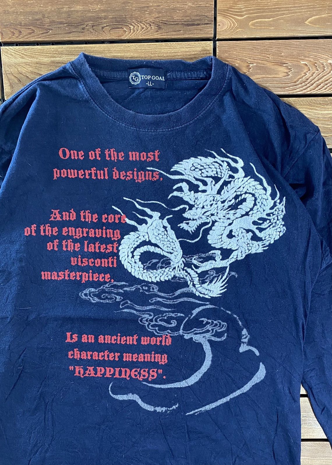 Japanese Brand × Vintage Vintage Japanese Brand Top Goal Dragon Long Sleeve Size L Size US L / EU 52-54 / 3 - 3 Thumbnail