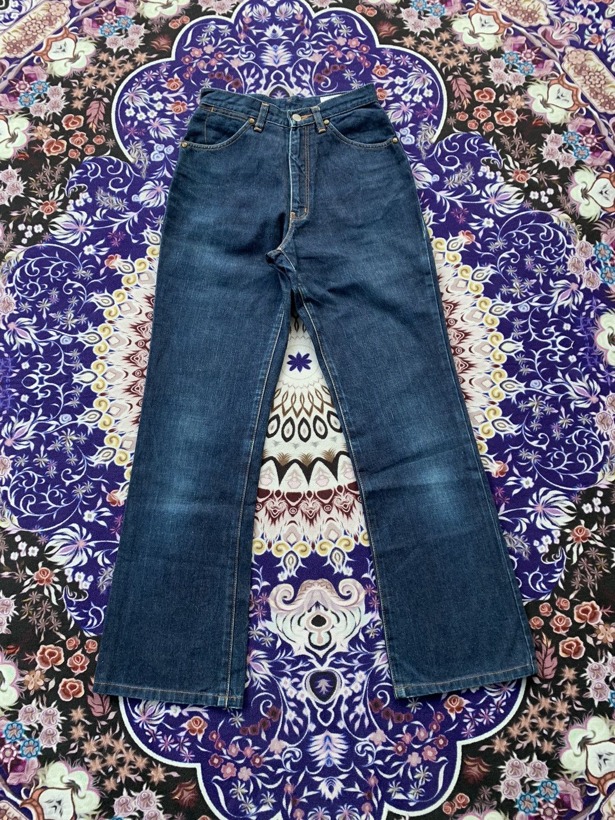 Wrangler Vintage Flare Women Wrangler Blue Bell Jeans Size 26" / US 2 / IT 38 - 2 Thumbnail