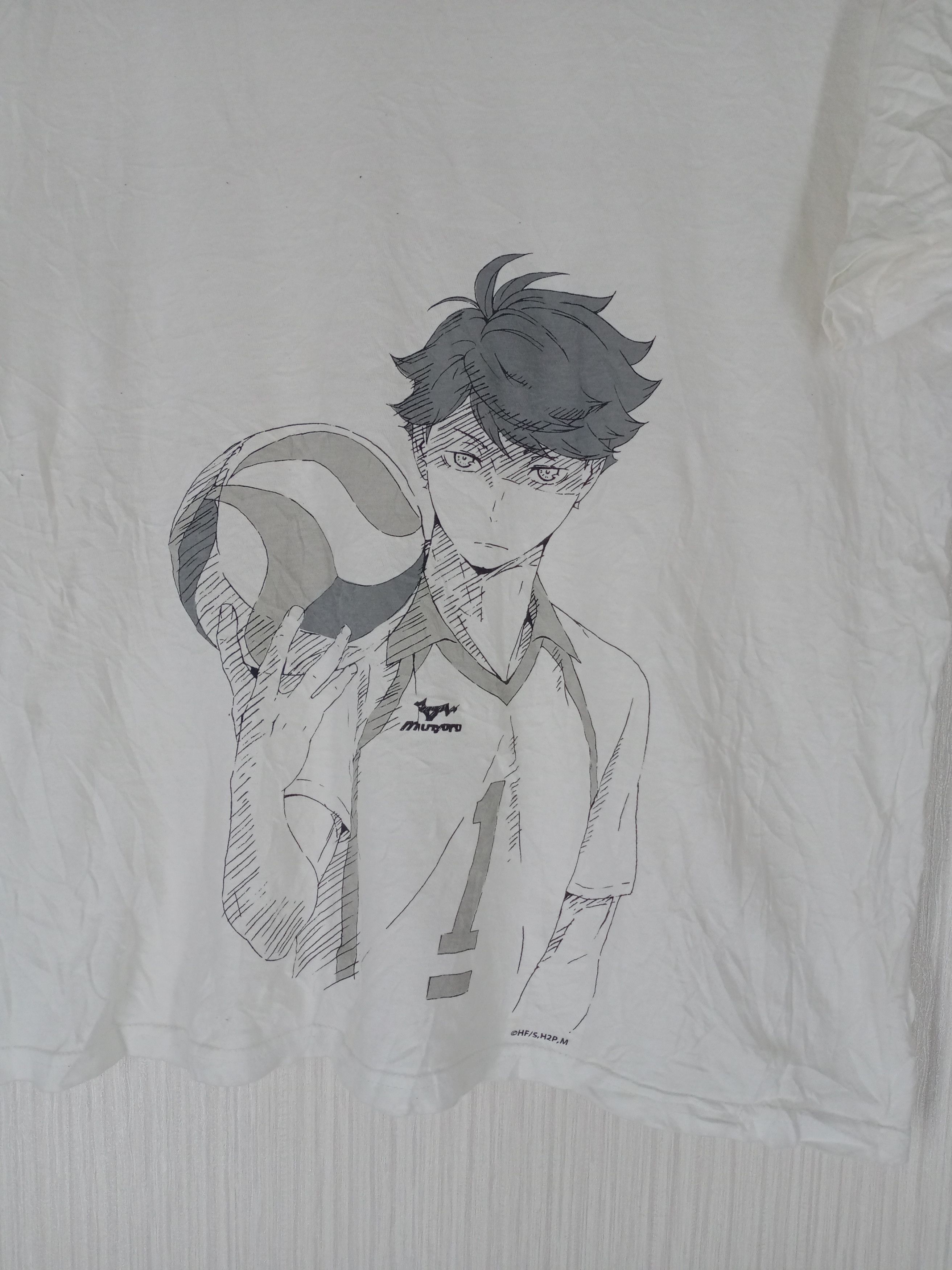 Anime Haikyu Kapasuno Hight School Anime Manga T Cartoon Size US M / EU 48-50 / 2 - 4 Thumbnail