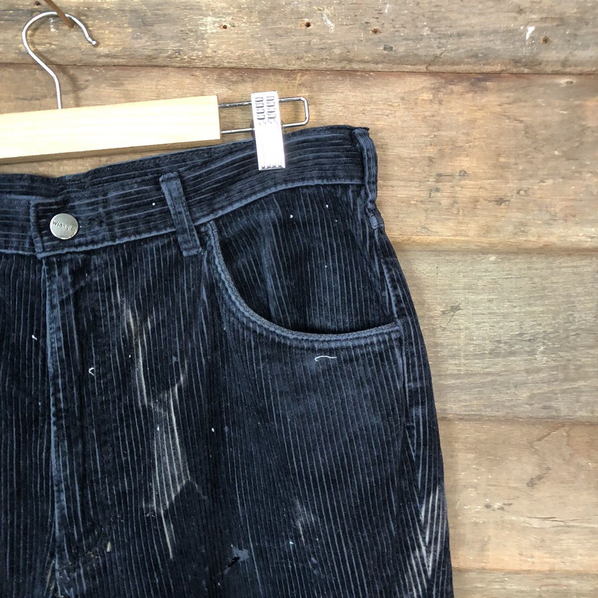 Vintage Wrangler Dark Blue vintage Conduroi Pants #7072 Size US 33 - 5 Thumbnail