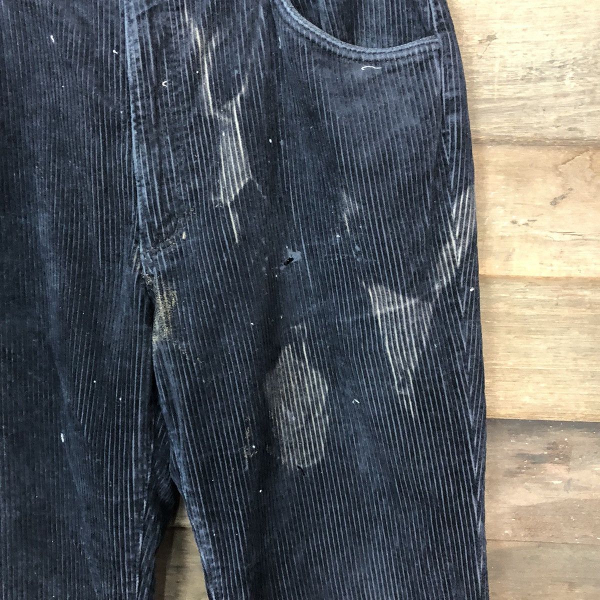 Vintage Wrangler Dark Blue vintage Conduroi Pants #7072 Size US 33 - 6 Thumbnail
