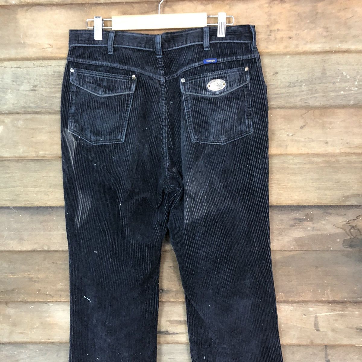 Vintage Wrangler Dark Blue vintage Conduroi Pants #7072 Size US 33 - 8 Thumbnail