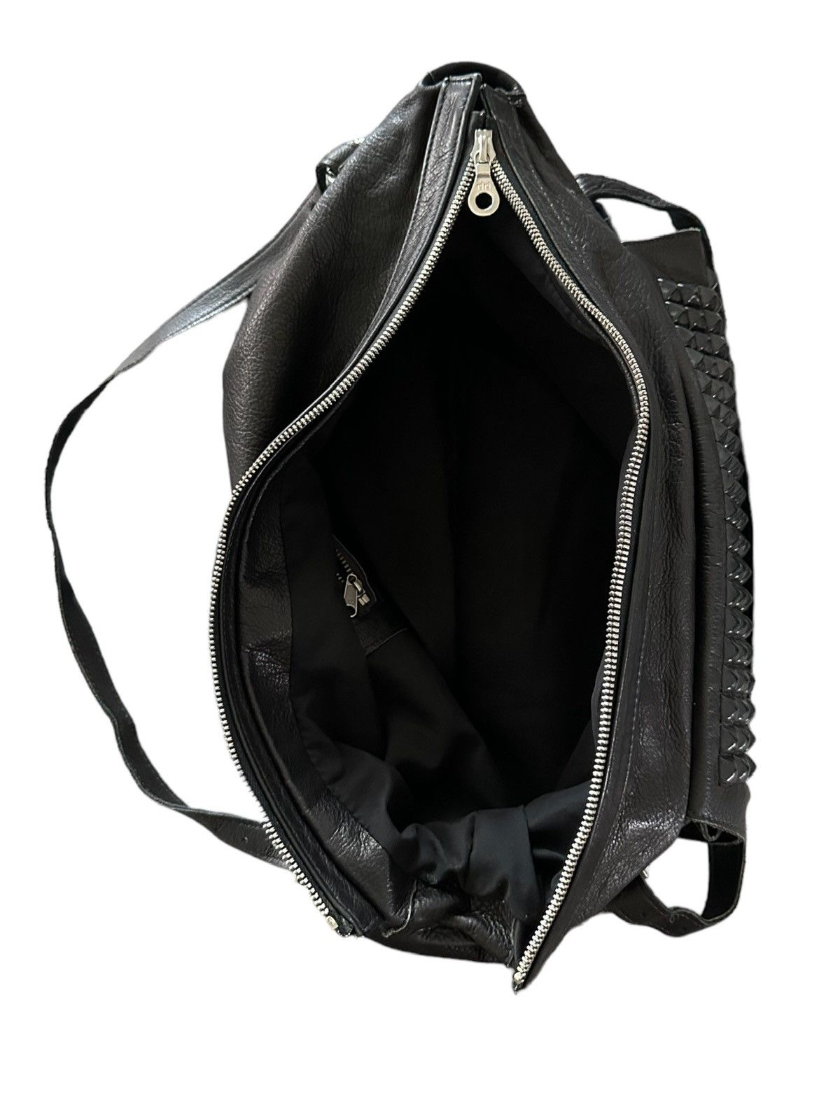 If Six Was Nine KMRII , LGB style studded leather messenger bag Size ONE SIZE - 6 Thumbnail