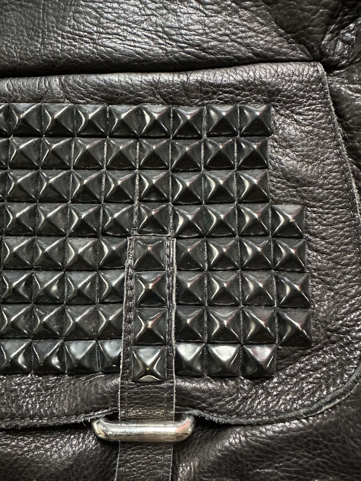 If Six Was Nine KMRII , LGB style studded leather messenger bag Size ONE SIZE - 20 Thumbnail