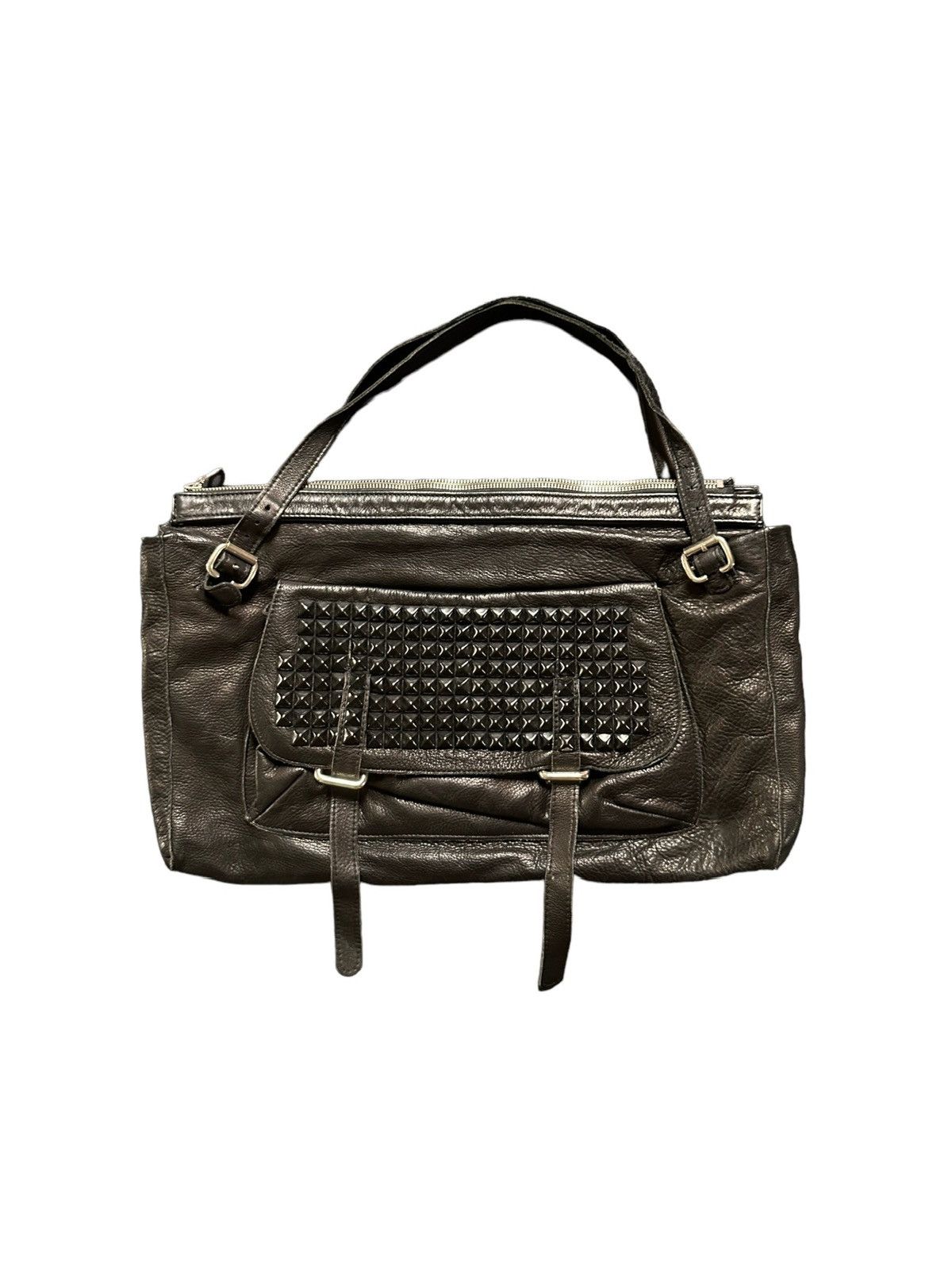 If Six Was Nine KMRII , LGB style studded leather messenger bag Size ONE SIZE - 13 Thumbnail