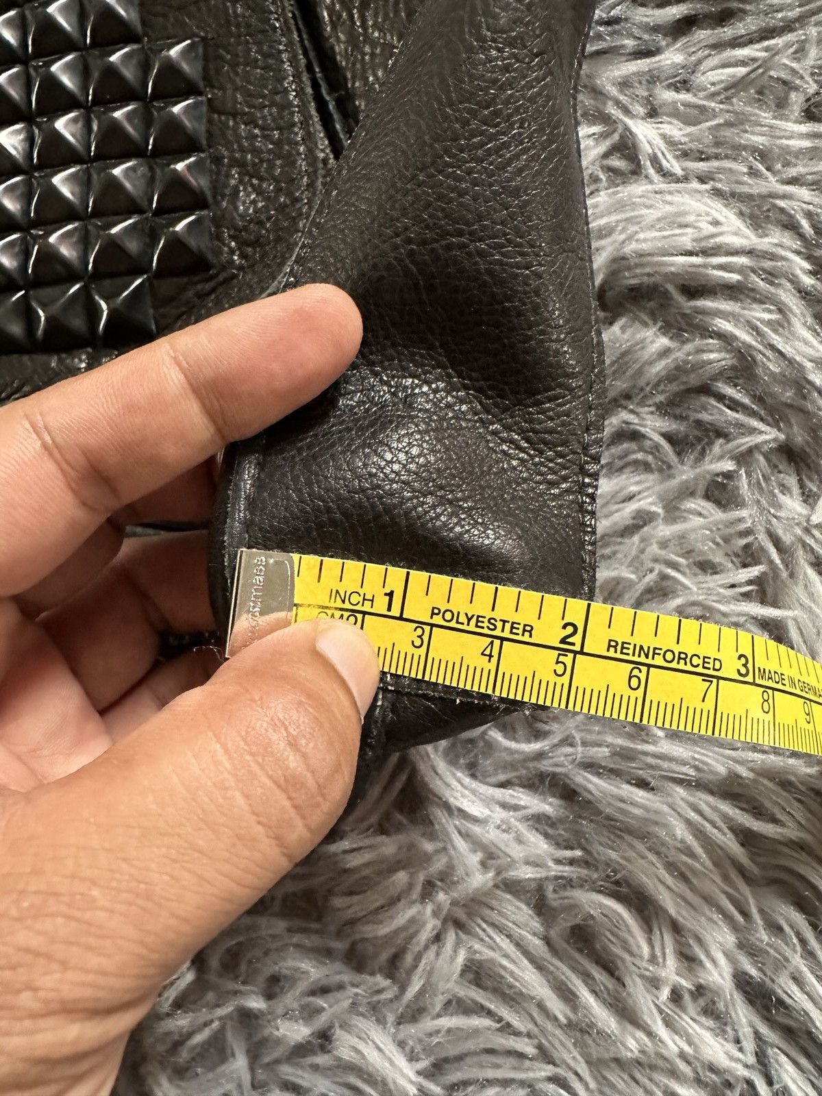 If Six Was Nine KMRII , LGB style studded leather messenger bag Size ONE SIZE - 17 Thumbnail