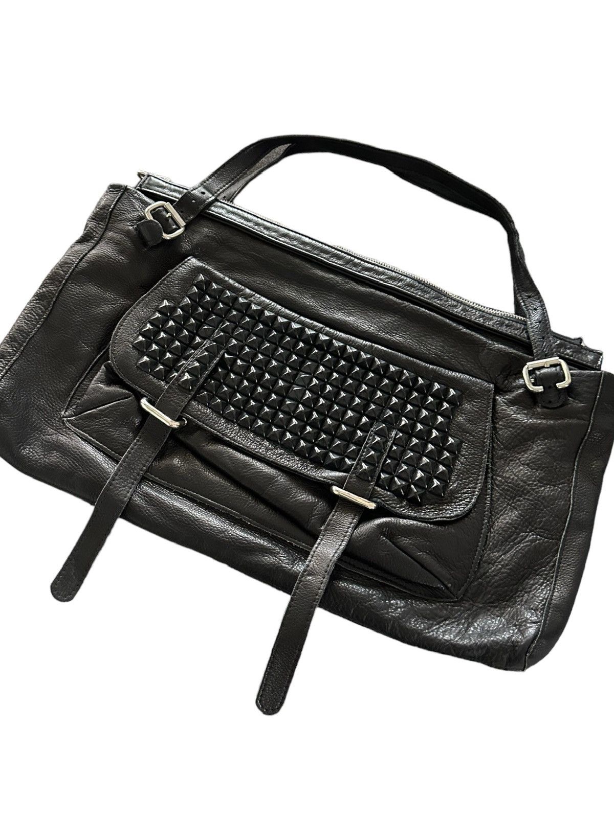 If Six Was Nine KMRII , LGB style studded leather messenger bag Size ONE SIZE - 4 Thumbnail