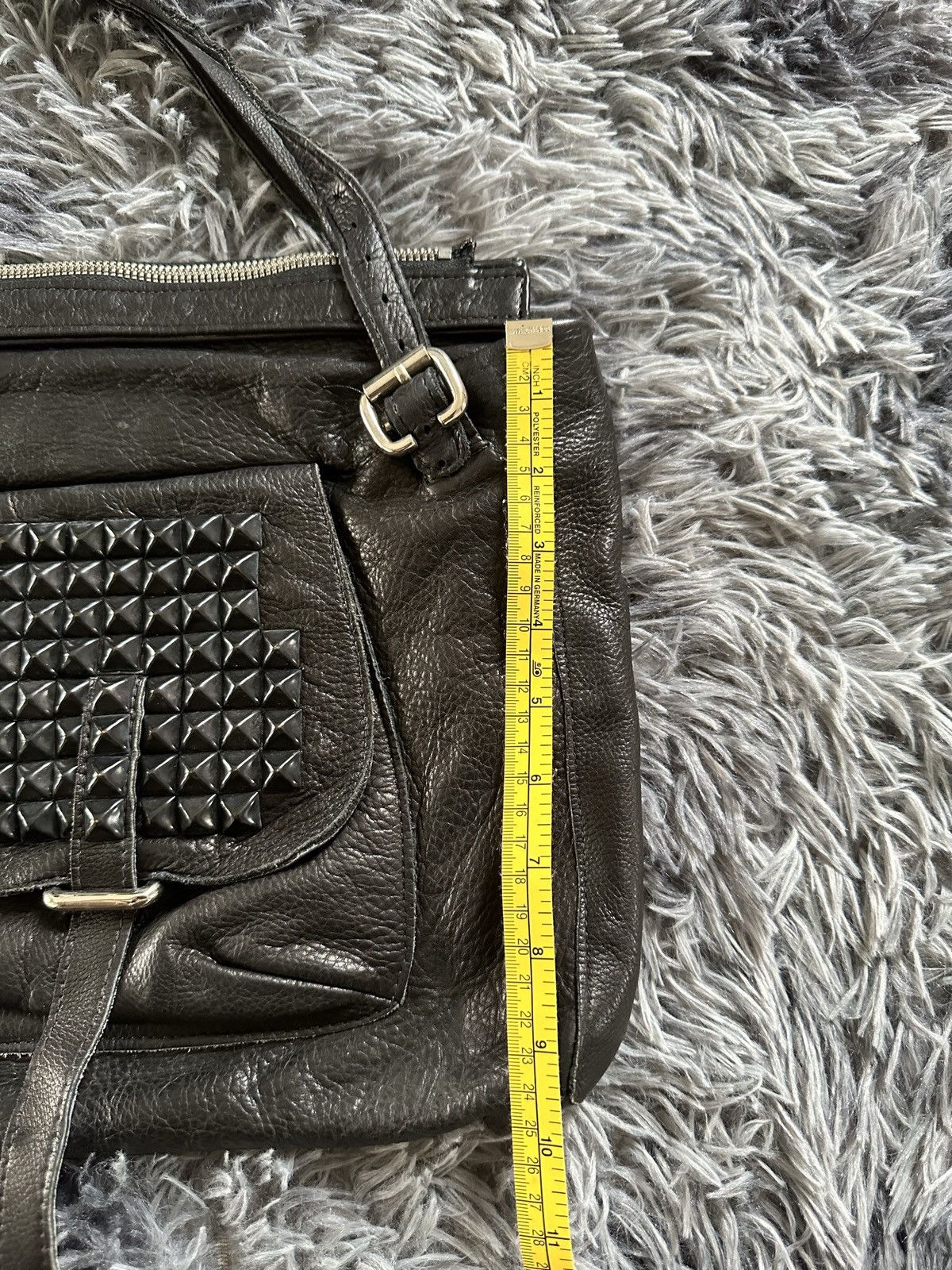 If Six Was Nine KMRII , LGB style studded leather messenger bag Size ONE SIZE - 15 Thumbnail