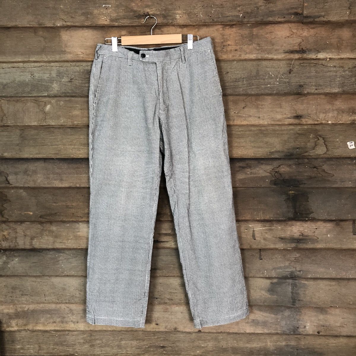 Japanese Brand Japanese Brand Checkred Casual Pants #7077 Size US 29 - 1 Thumbnail