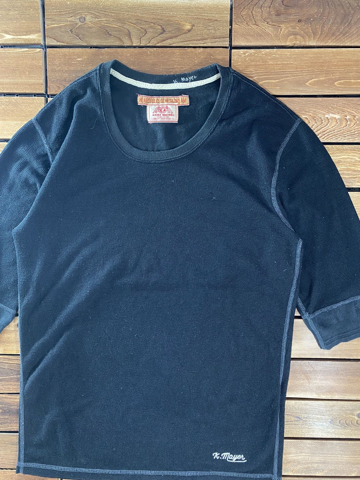 Japanese Brand × Vintage Vintage Kriff Mayer Quater Sleeve tees Size M Size US M / EU 48-50 / 2 - 4 Thumbnail