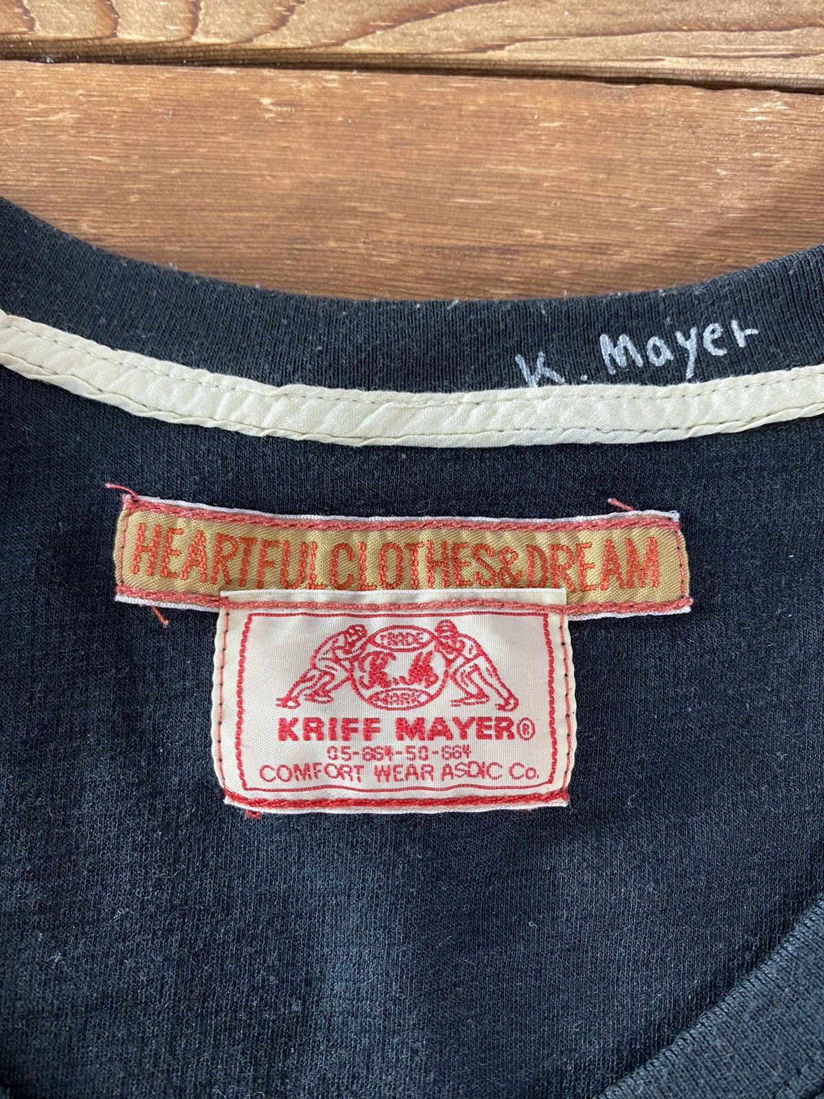 Japanese Brand × Vintage Vintage Kriff Mayer Quater Sleeve tees Size M Size US M / EU 48-50 / 2 - 5 Thumbnail