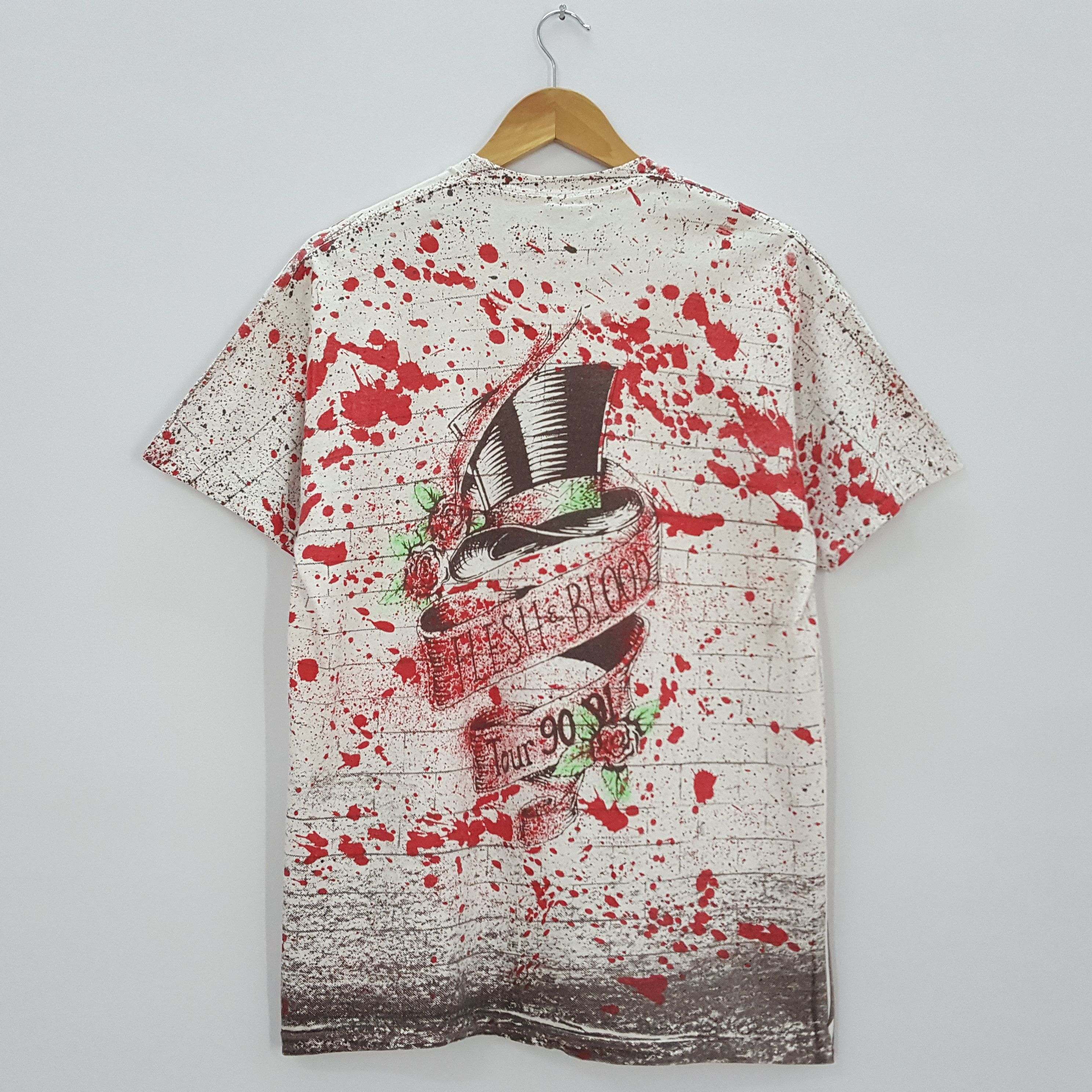 Band Tees × Vintage Vintage 90's POISON American Rock Band full print t-shirt Size US L / EU 52-54 / 3 - 2 Thumbnail