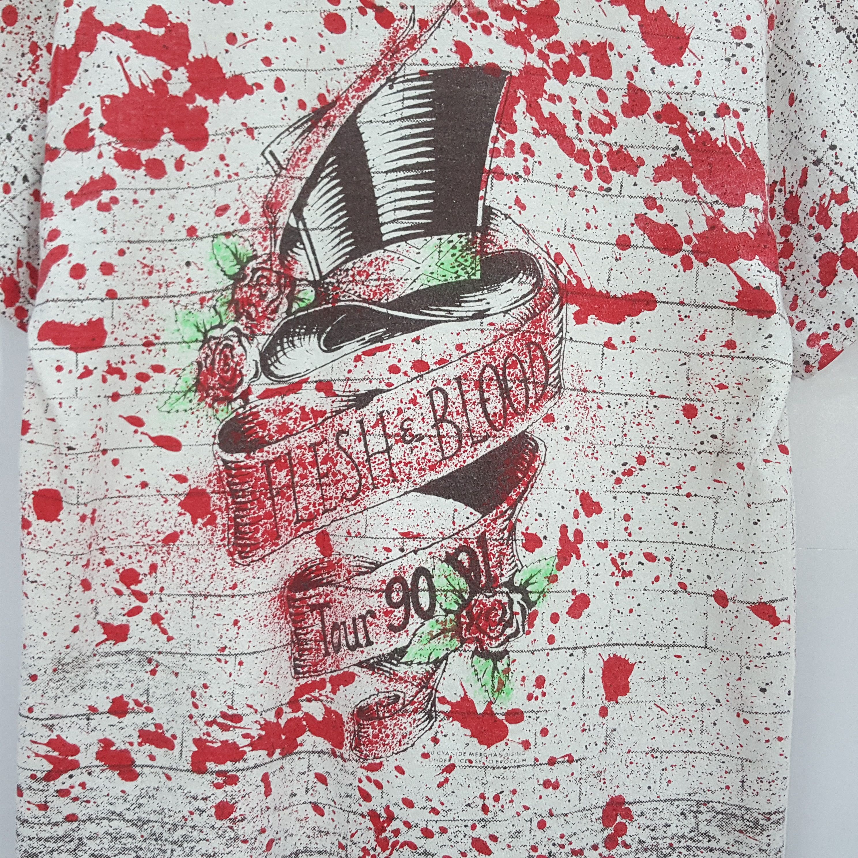 Band Tees × Vintage Vintage 90's POISON American Rock Band full print t-shirt Size US L / EU 52-54 / 3 - 3 Thumbnail