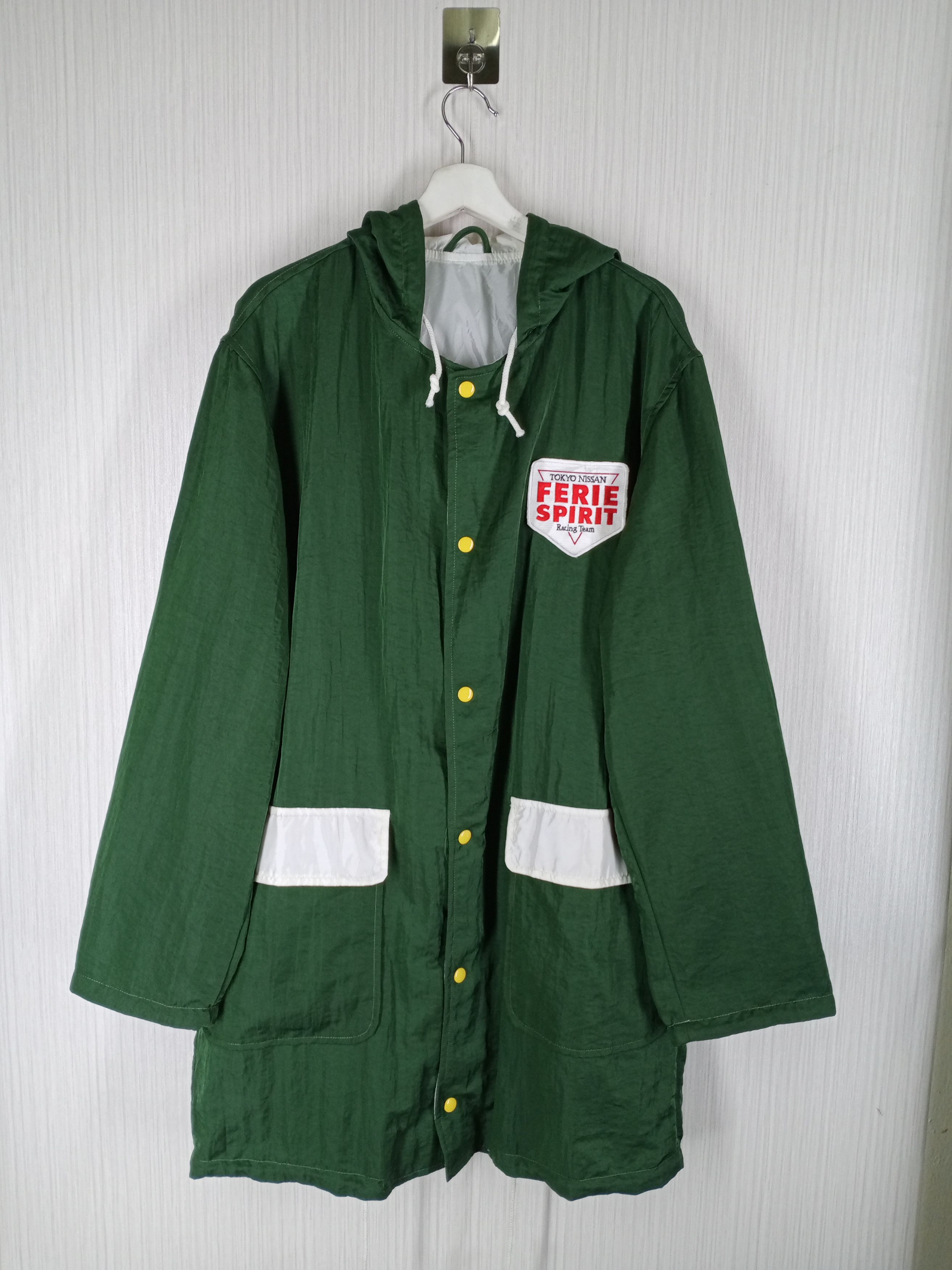 Japanese Brand 90s Tokyo Nissan Ferie Spirit Racing Team Long Jacket Size US XL / EU 56 / 4 - 1 Thumbnail