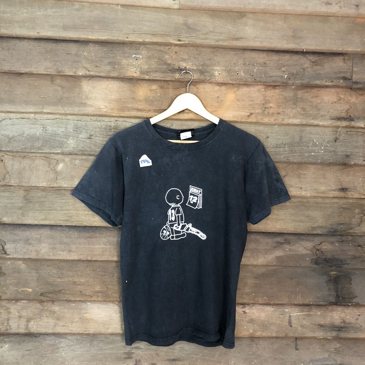 Expert Horror × Vintage Friday The 12th Black Short Sleeve Shirt #5896 Size US S / EU 44-46 / 1 - 3 Thumbnail