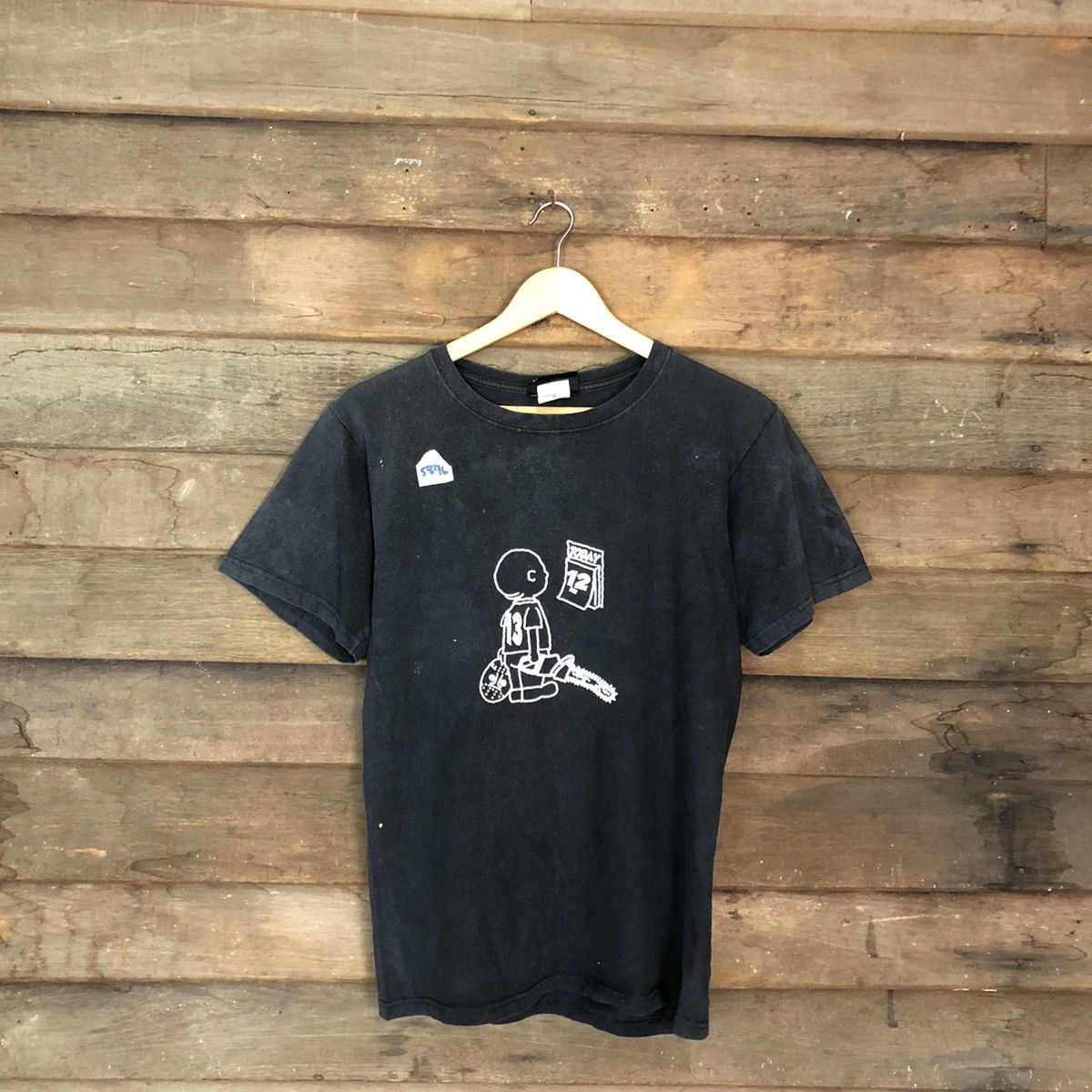 Expert Horror × Vintage Friday The 12th Black Short Sleeve Shirt #5896 Size US S / EU 44-46 / 1 - 1 Thumbnail